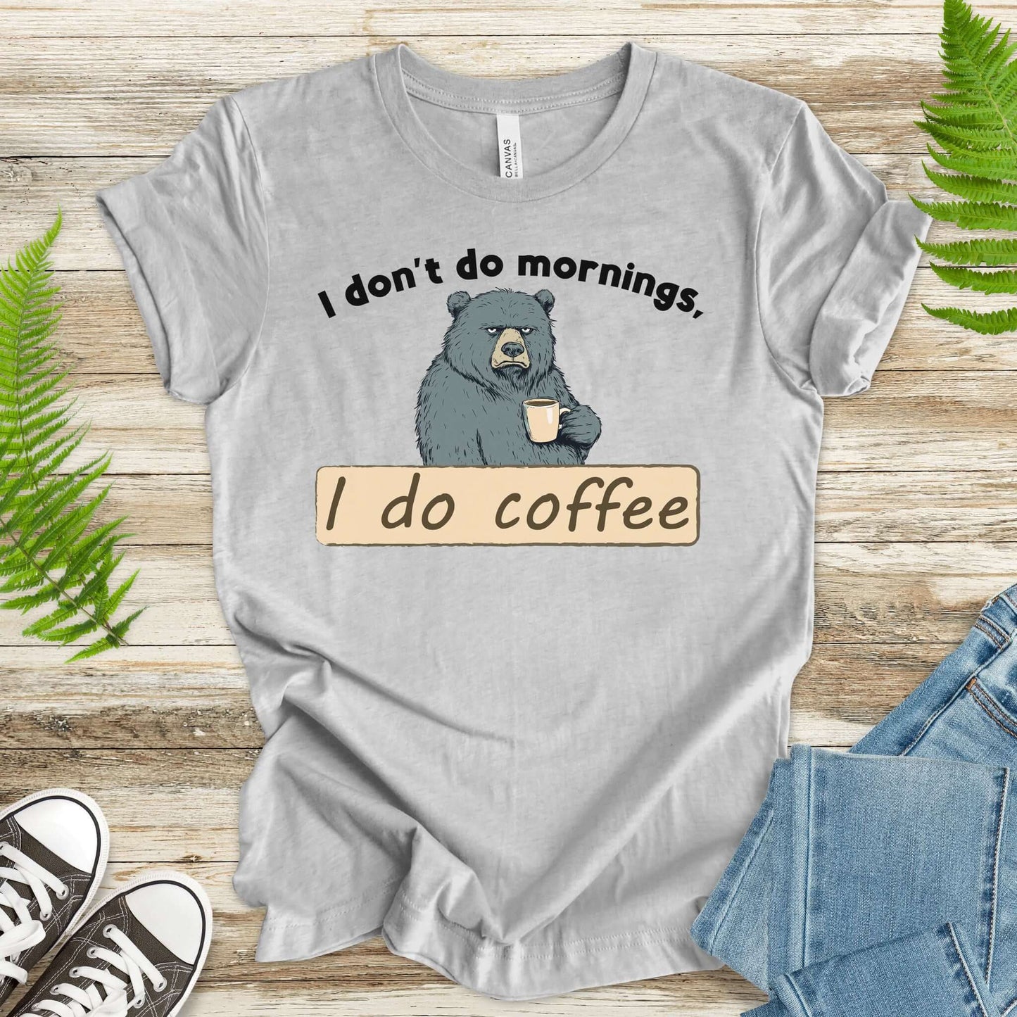 Grumpy Bear’s Morning Survival Kit – Coffee & Zero Patience T-Shirt - TShirtree