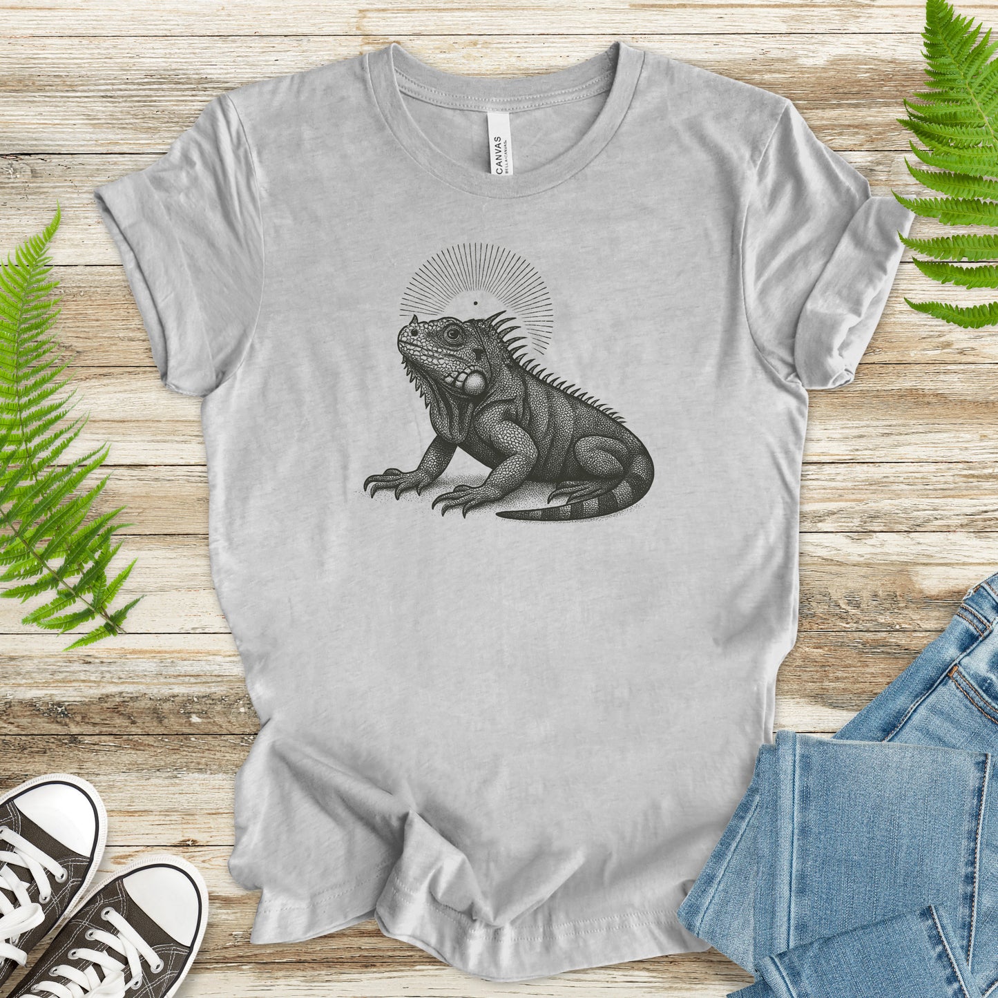 Holy Iguana T-Shirt – Vintage Reptile Spirit Animal Tee