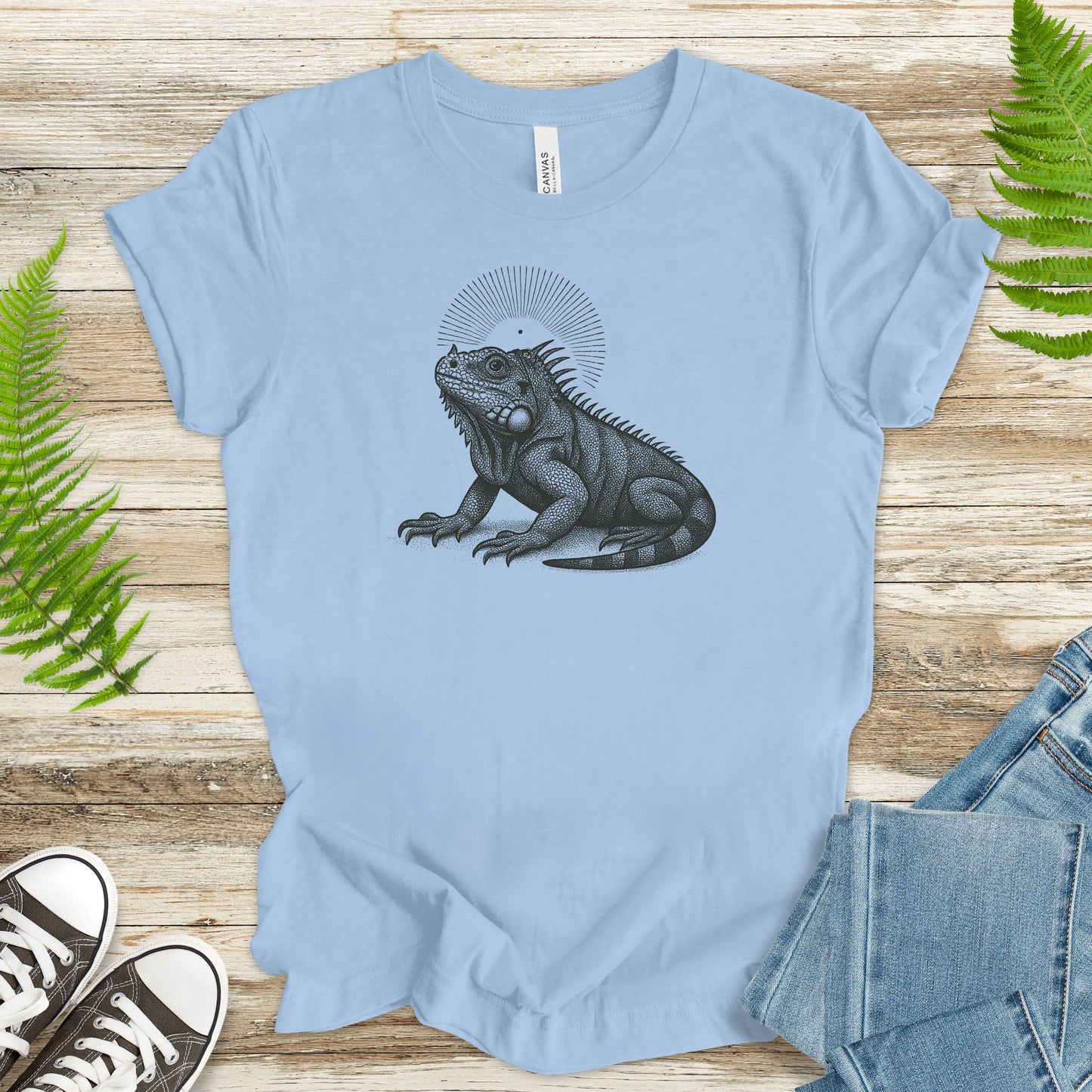 Holy Iguana T-Shirt – Vintage Reptile Spirit Animal Tee