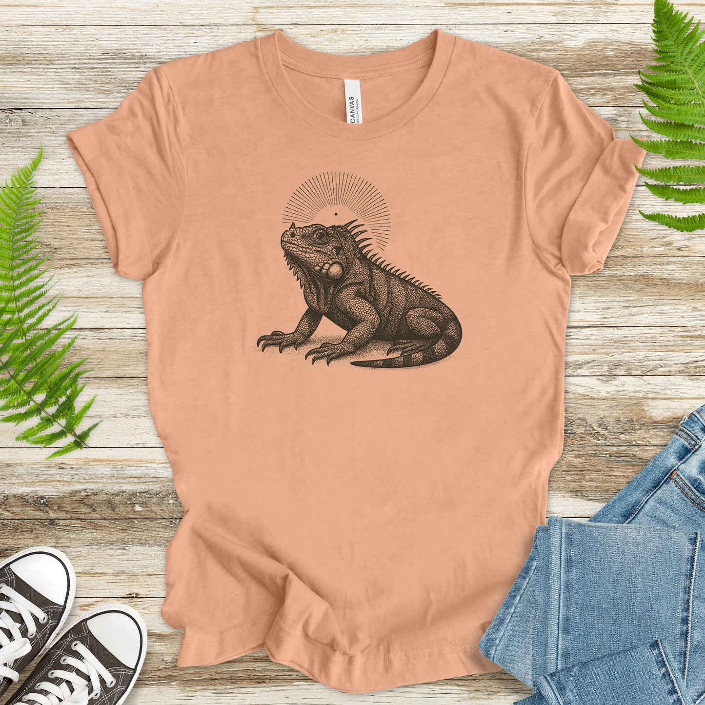 Holy Iguana T-Shirt – Vintage Reptile Spirit Animal Tee