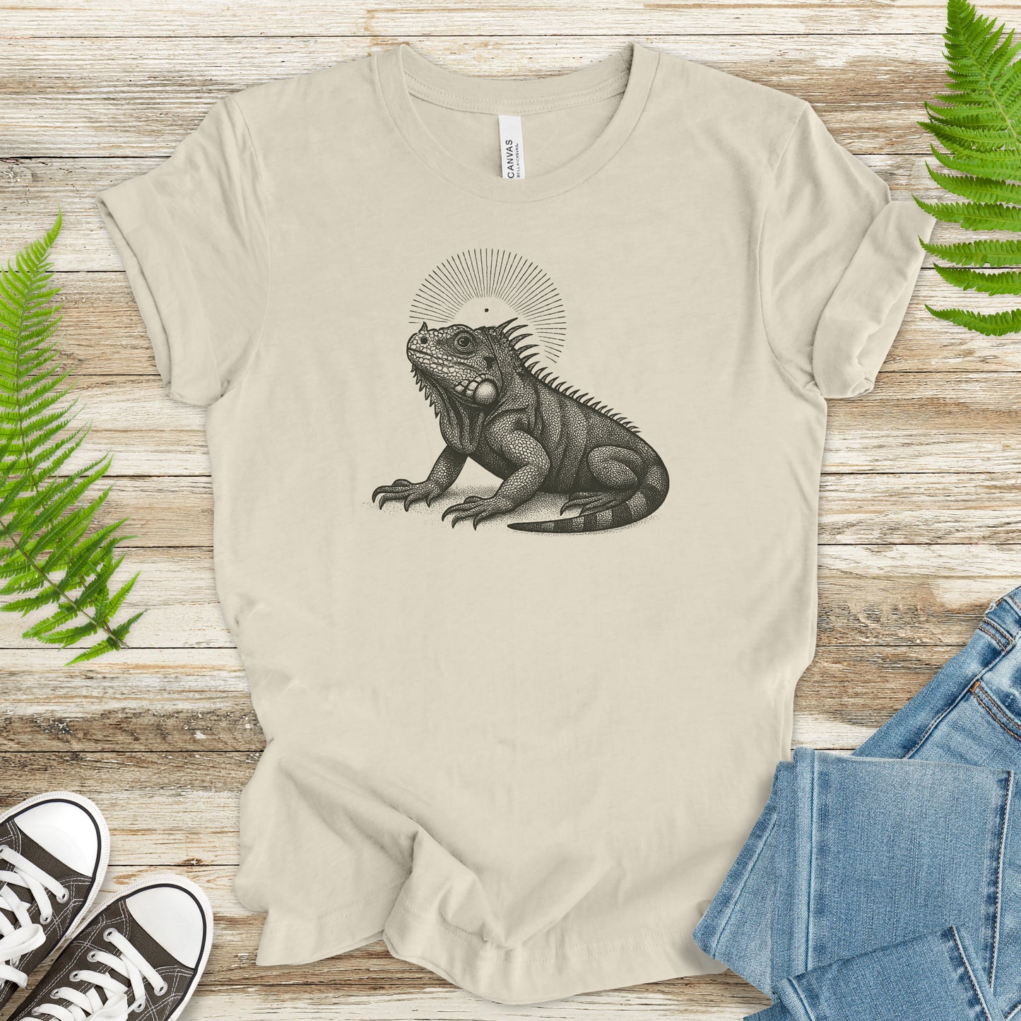 Holy Iguana T-Shirt – Vintage Reptile Spirit Animal Tee