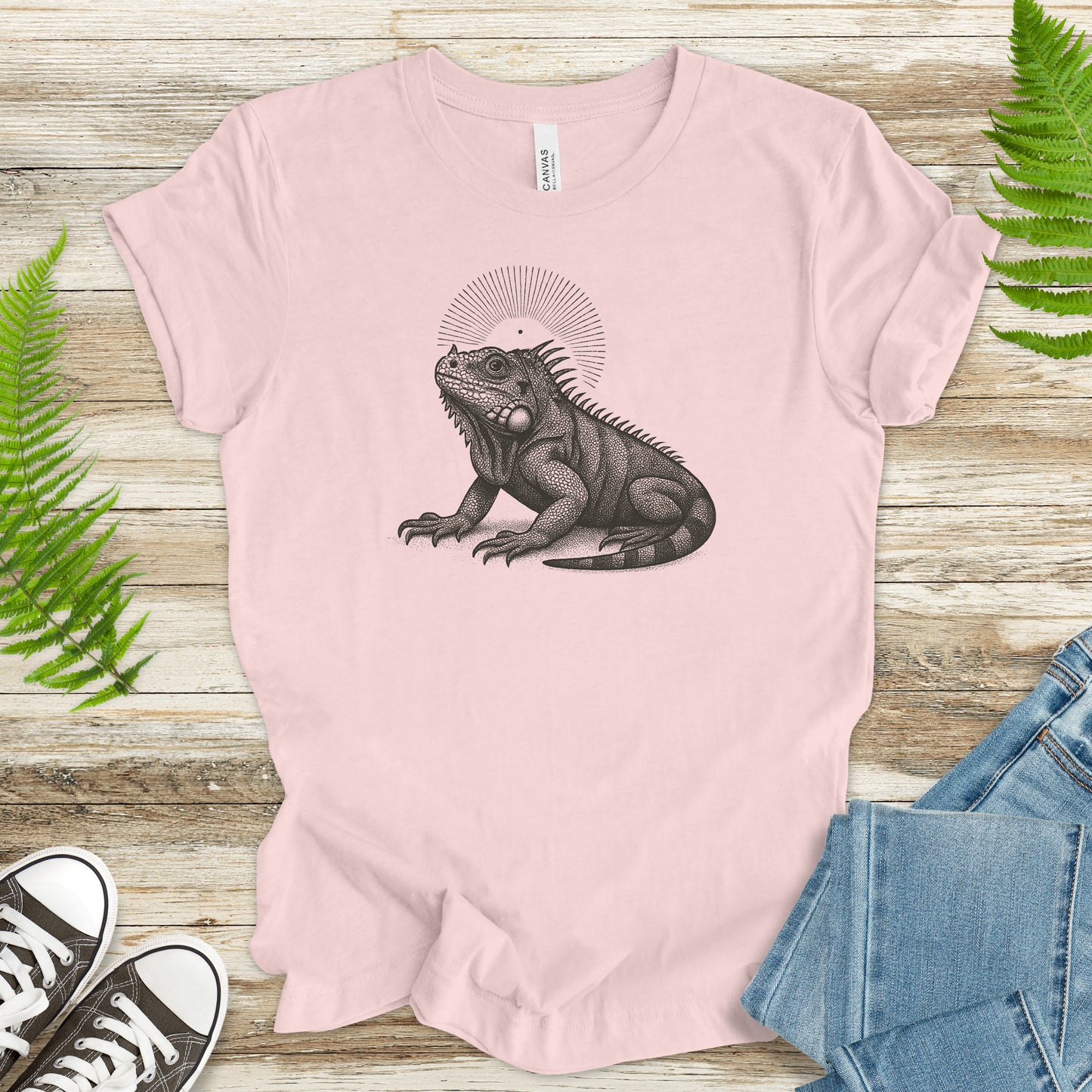 Holy Iguana T-Shirt – Vintage Reptile Spirit Animal Tee