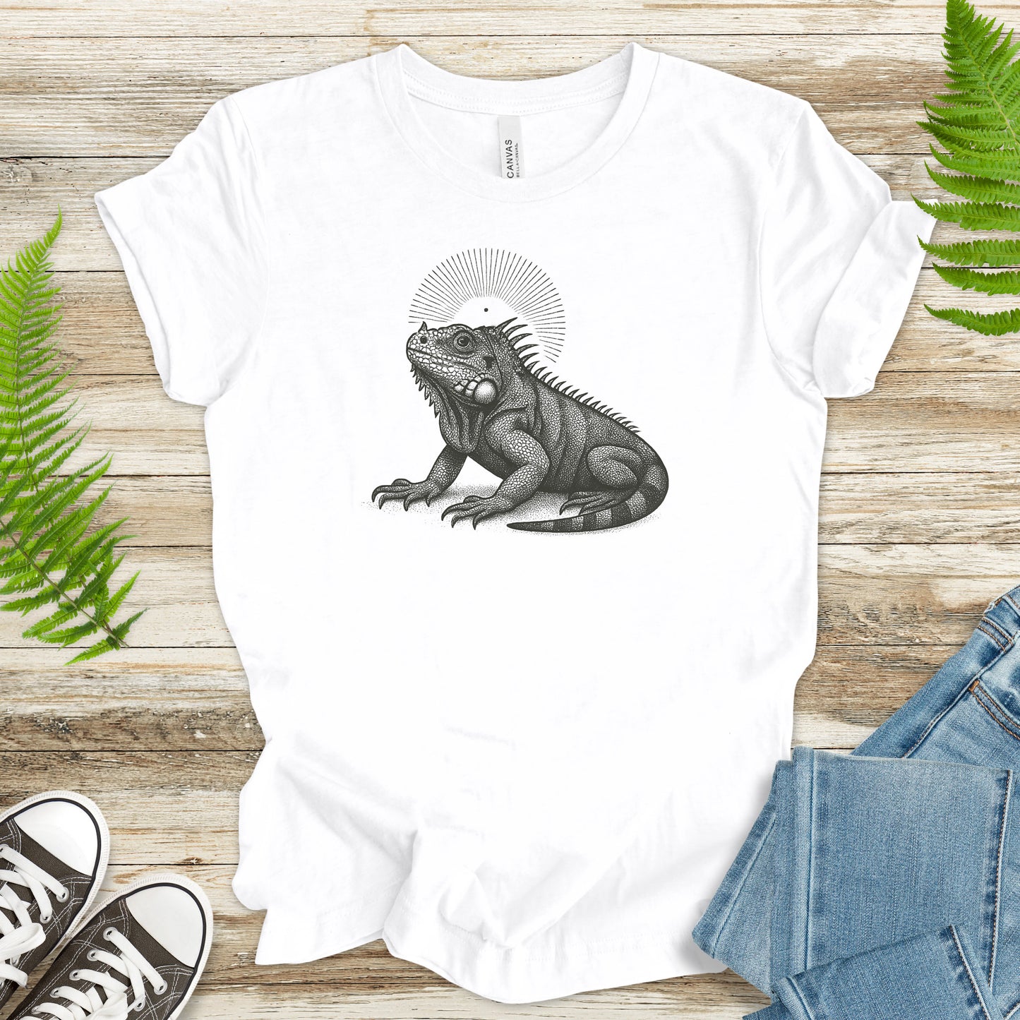 Holy Iguana T-Shirt – Vintage Reptile Spirit Animal Tee
