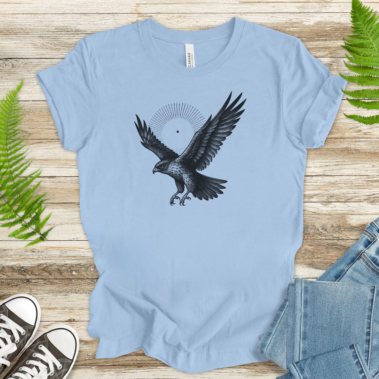 Holy Hawk T-Shirt – Vintage Bird of Prey Spirit Animal Tee