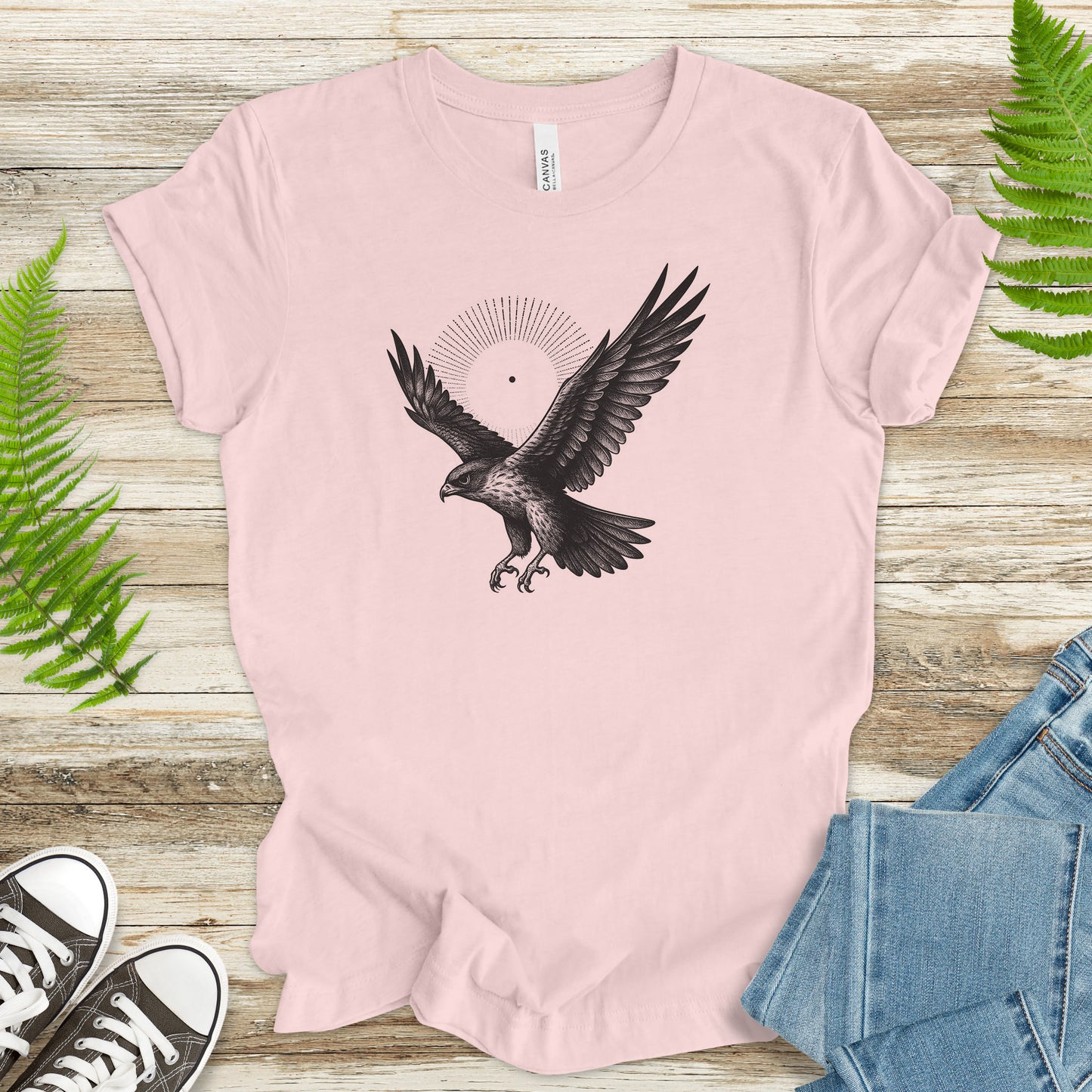Holy Hawk T-Shirt – Vintage Bird of Prey Spirit Animal Tee