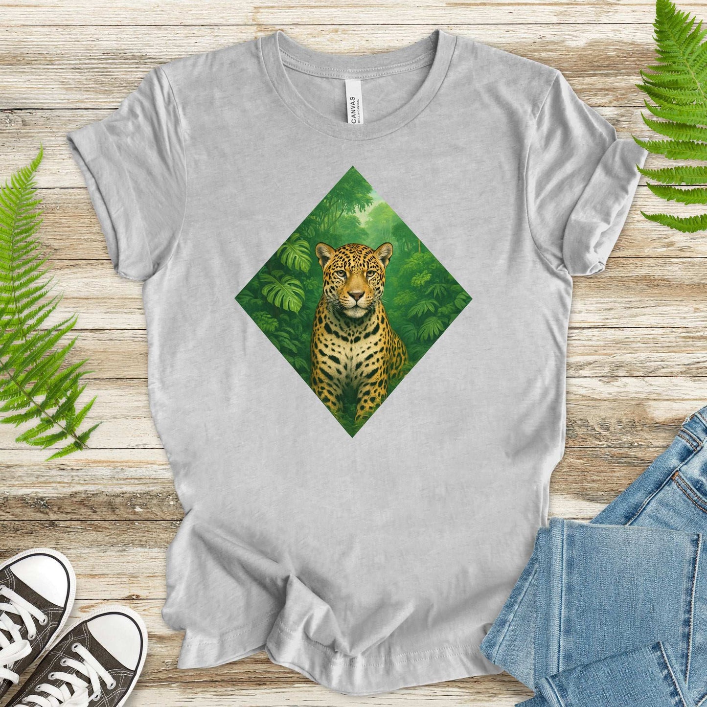 Jaguar Jungle T-Shirt – Wild Cat Spirit Animal Nature Tee