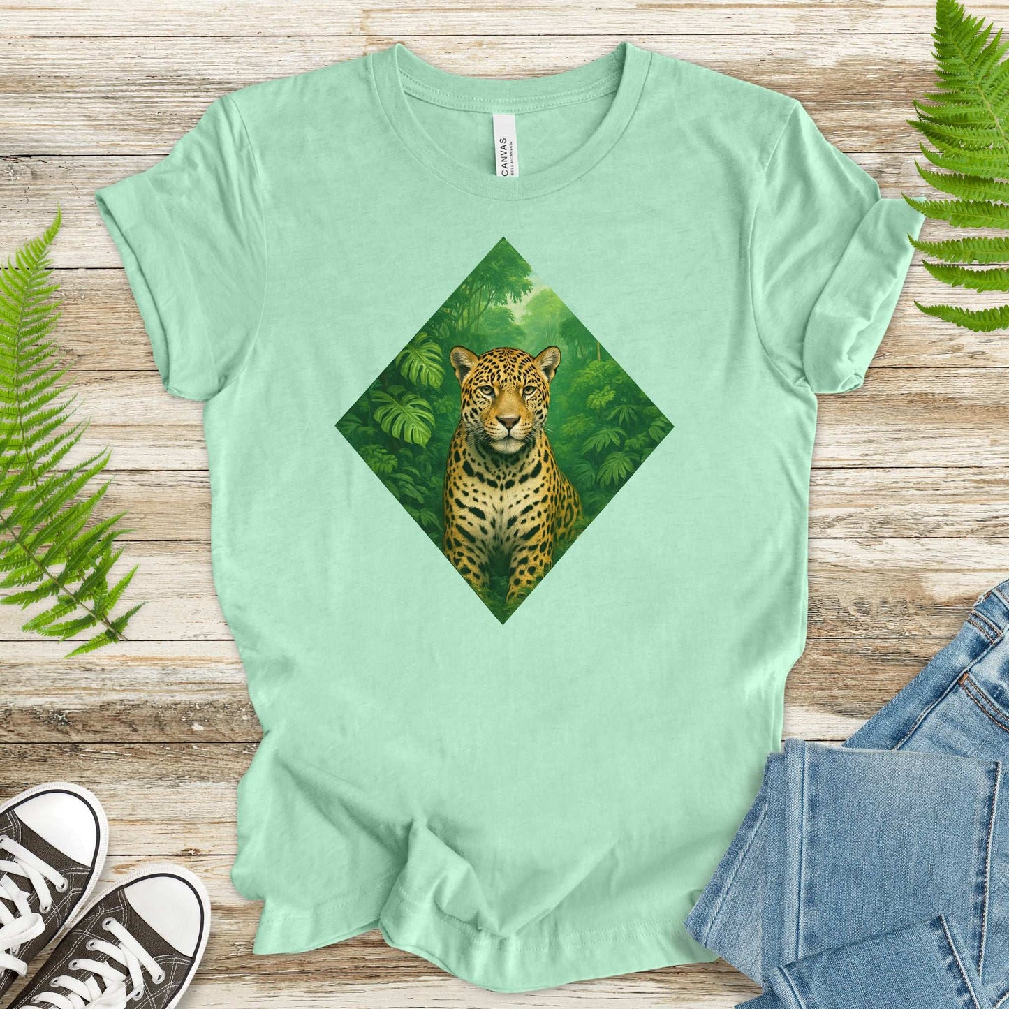 Jaguar Jungle T-Shirt – Wild Cat Spirit Animal Nature Tee