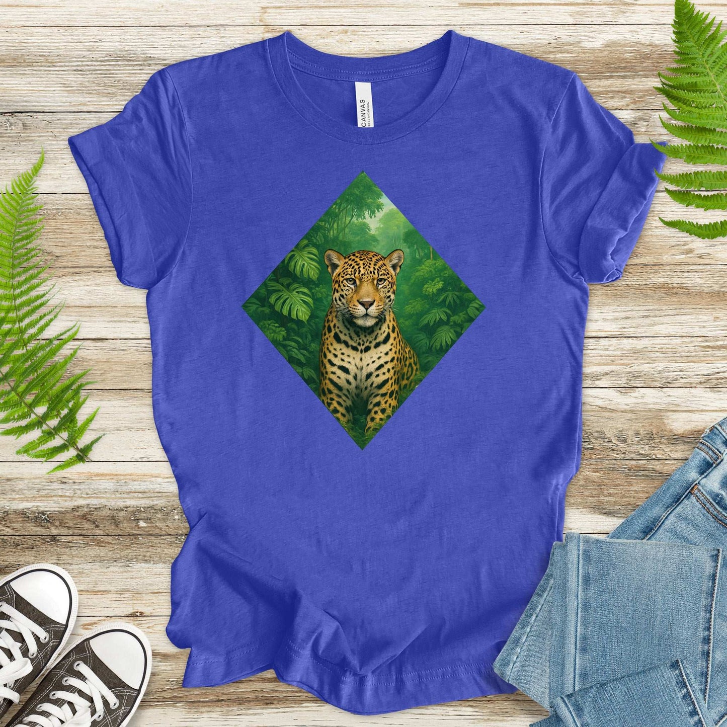 Jaguar Jungle T-Shirt – Wild Cat Spirit Animal Nature Tee