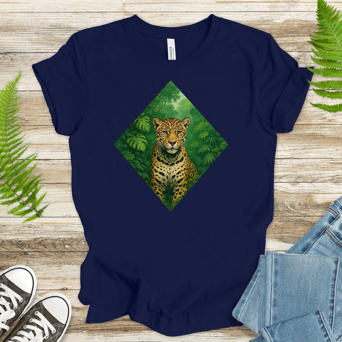 Jaguar Jungle T-Shirt – Wild Cat Spirit Animal Nature Tee