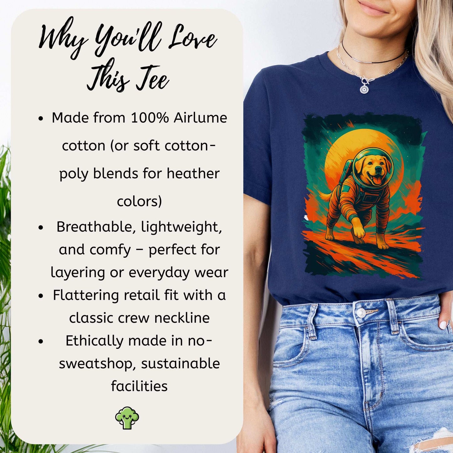 Space Dog Labrador T-Shirt – Astronaut Pup Cosmic Galaxy Tee