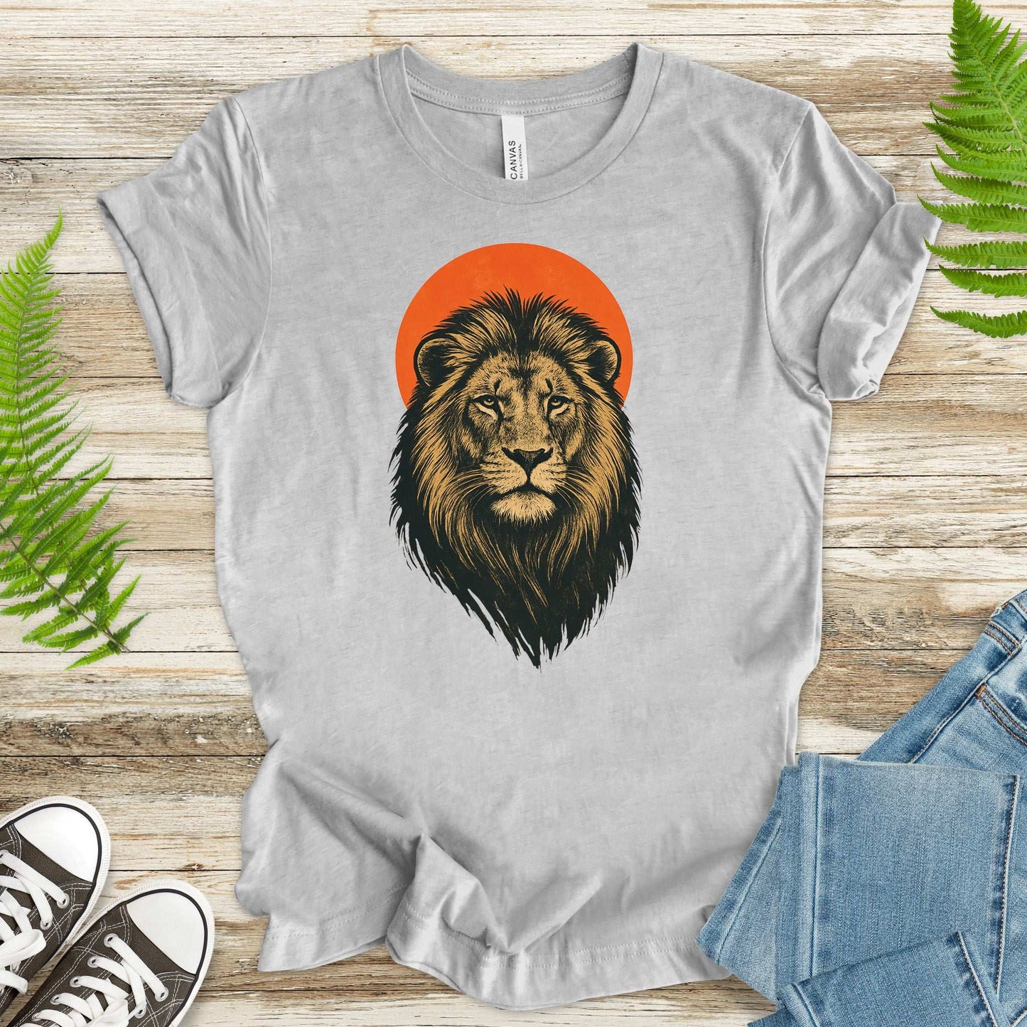 Vintage Lion Sun T-Shirt – Japanese Style Safari King Tee