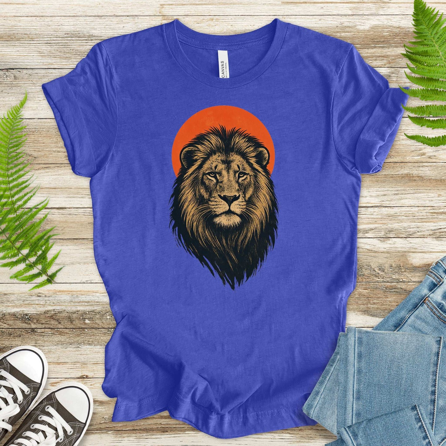 Vintage Lion Sun T-Shirt – Japanese Style Safari King Tee