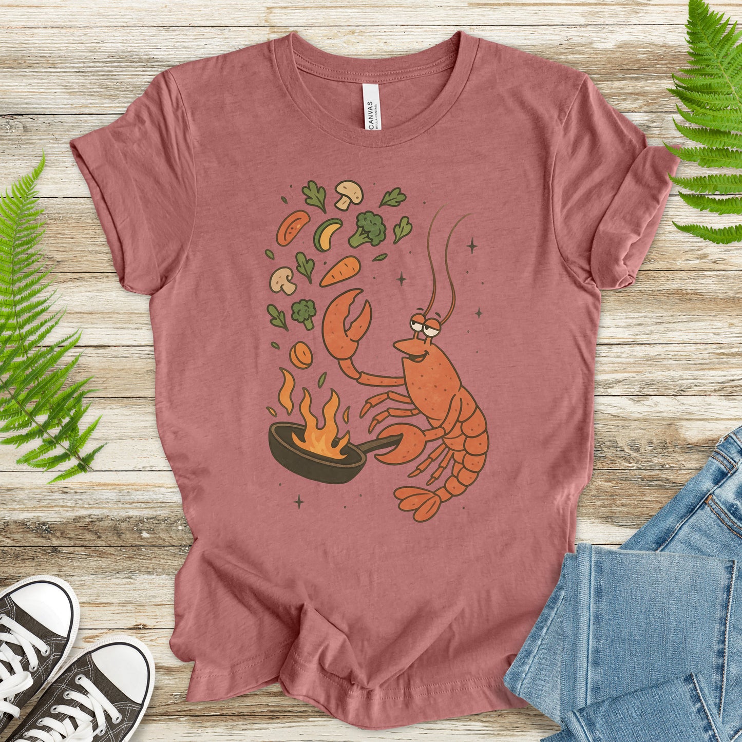 Lobster Chef Cooking T-Shirt – Funny Ocean Foodie Tee