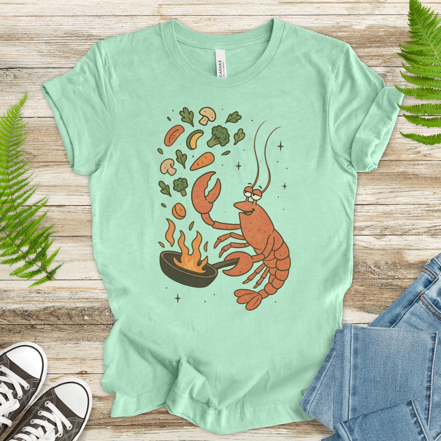Lobster Chef Cooking T-Shirt – Funny Ocean Foodie Tee