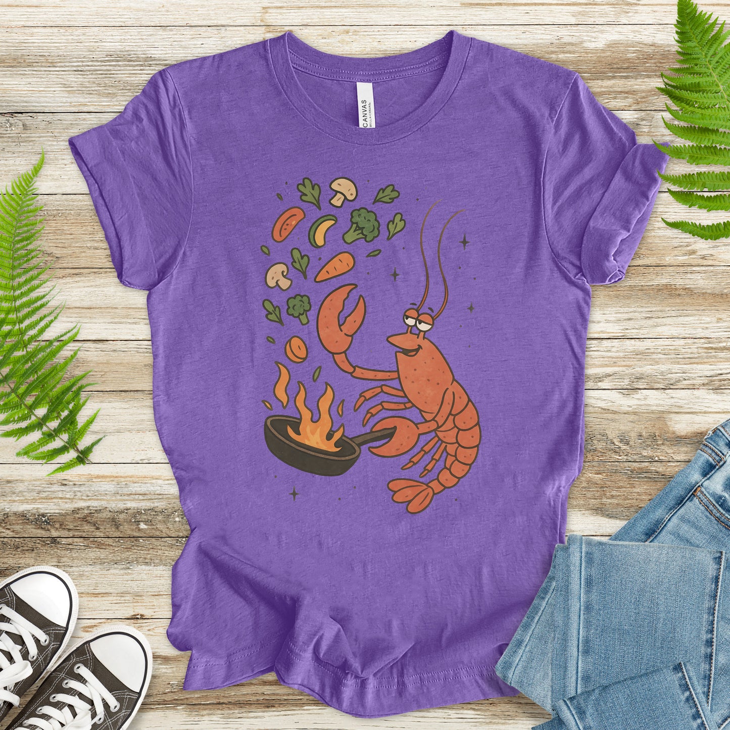 Lobster Chef Cooking T-Shirt – Funny Ocean Foodie Tee