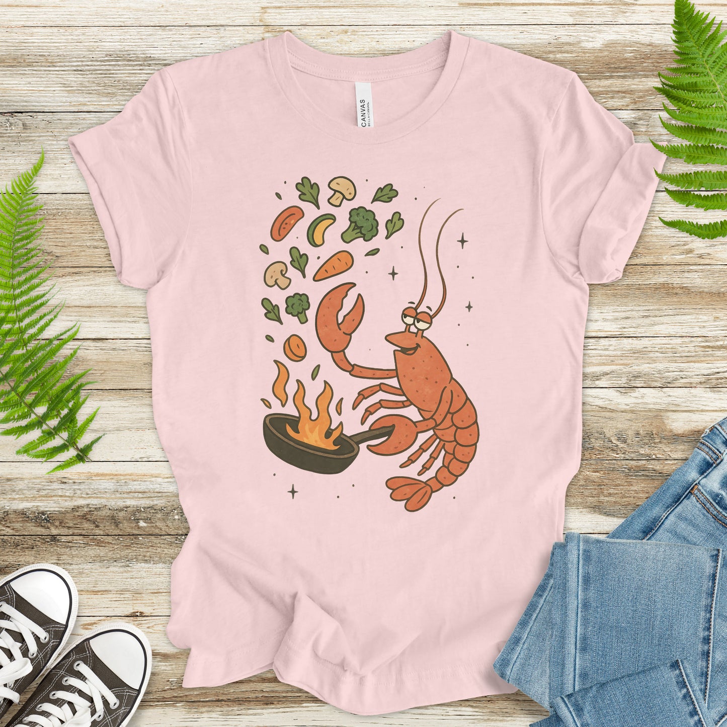 Lobster Chef Cooking T-Shirt – Funny Ocean Foodie Tee