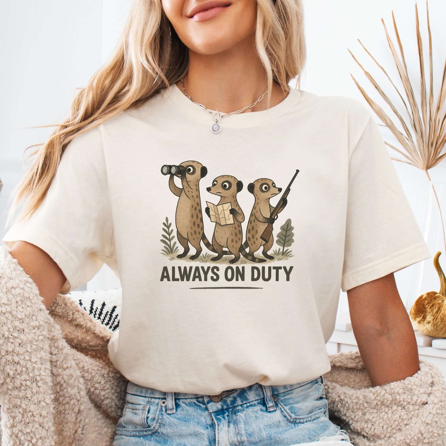 Meerkat Surveillance Squad T-Shirt – Funny Animal Guard Shirt