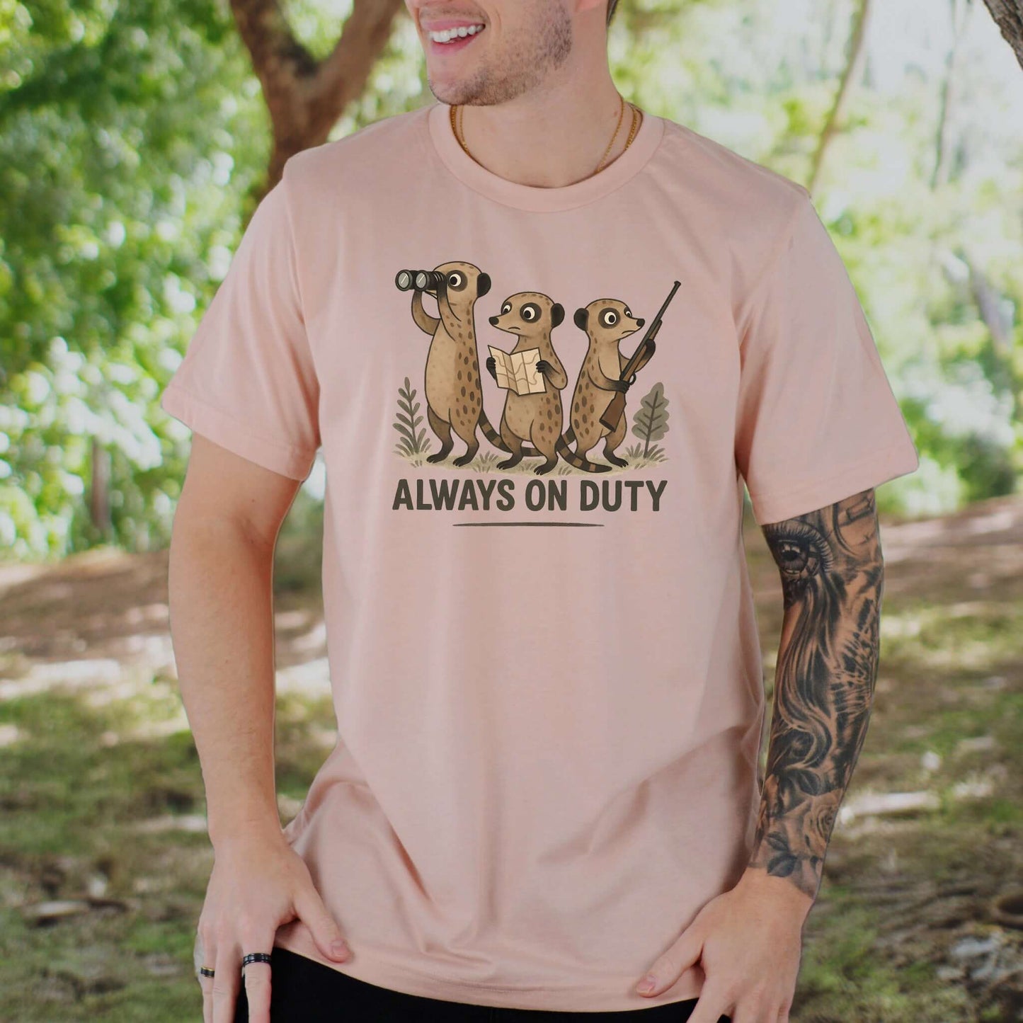 Meerkat Surveillance Squad T-Shirt – Funny Animal Guard Shirt