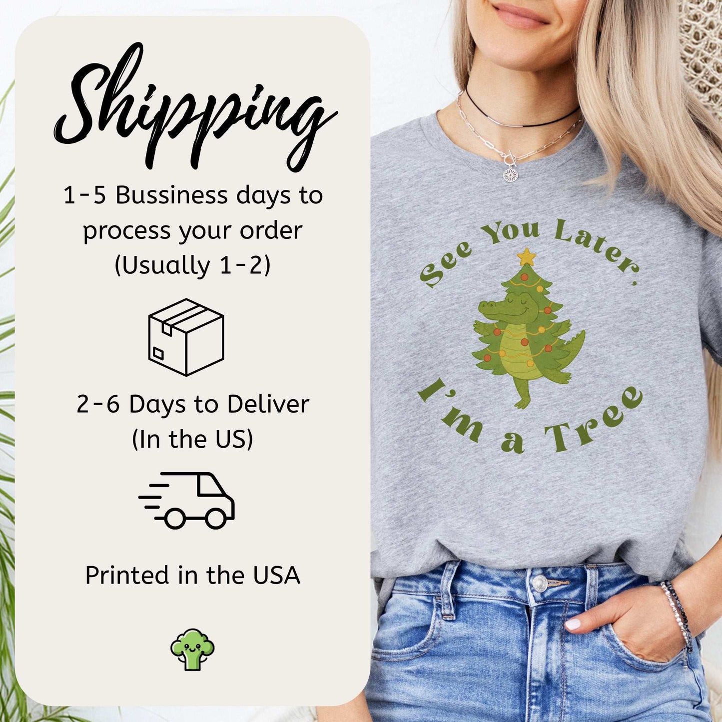 Merry Croc Tree T-Shirt – Funny Alligator Christmas Tree Tee
