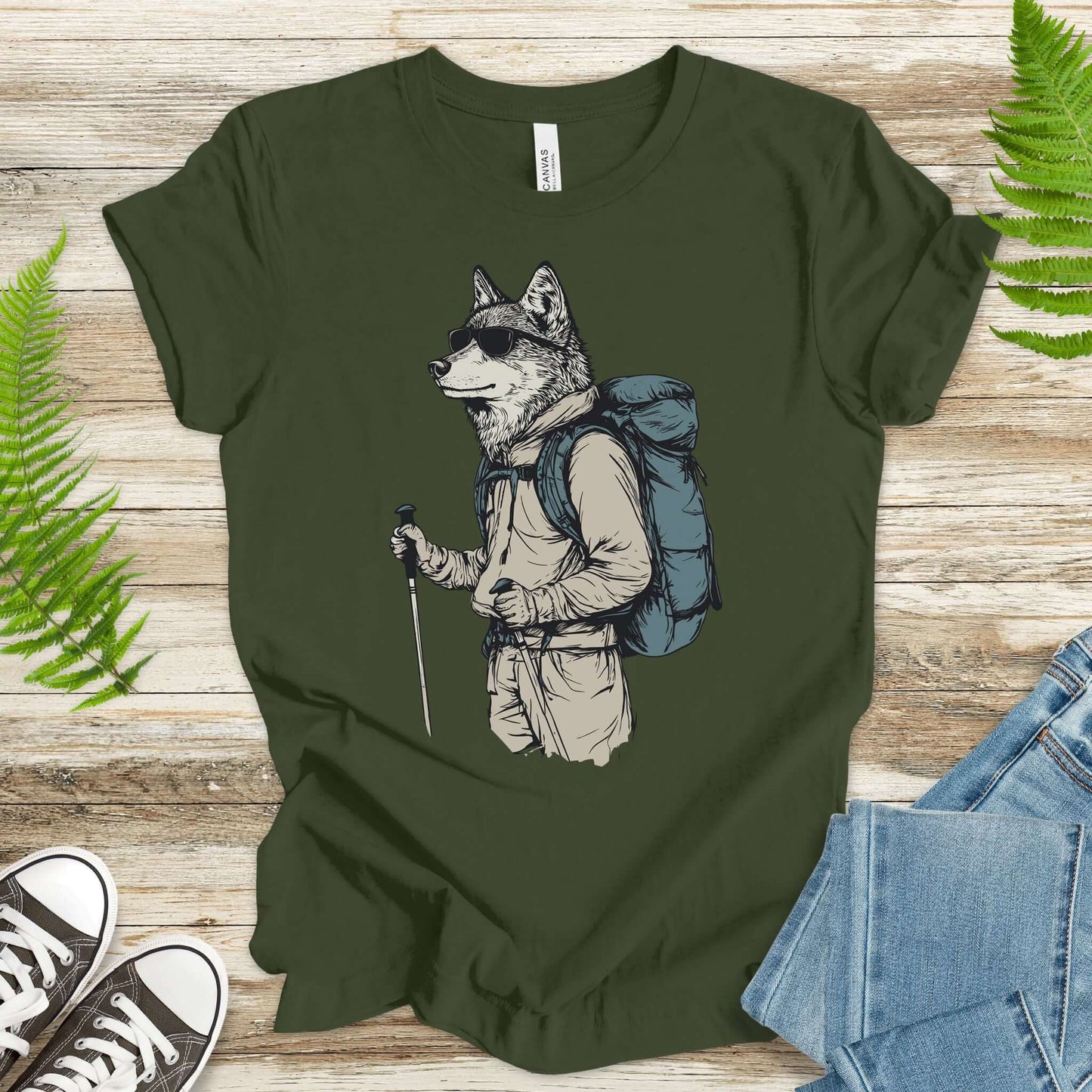 Adventurer Wolf Hiking T-Shirt