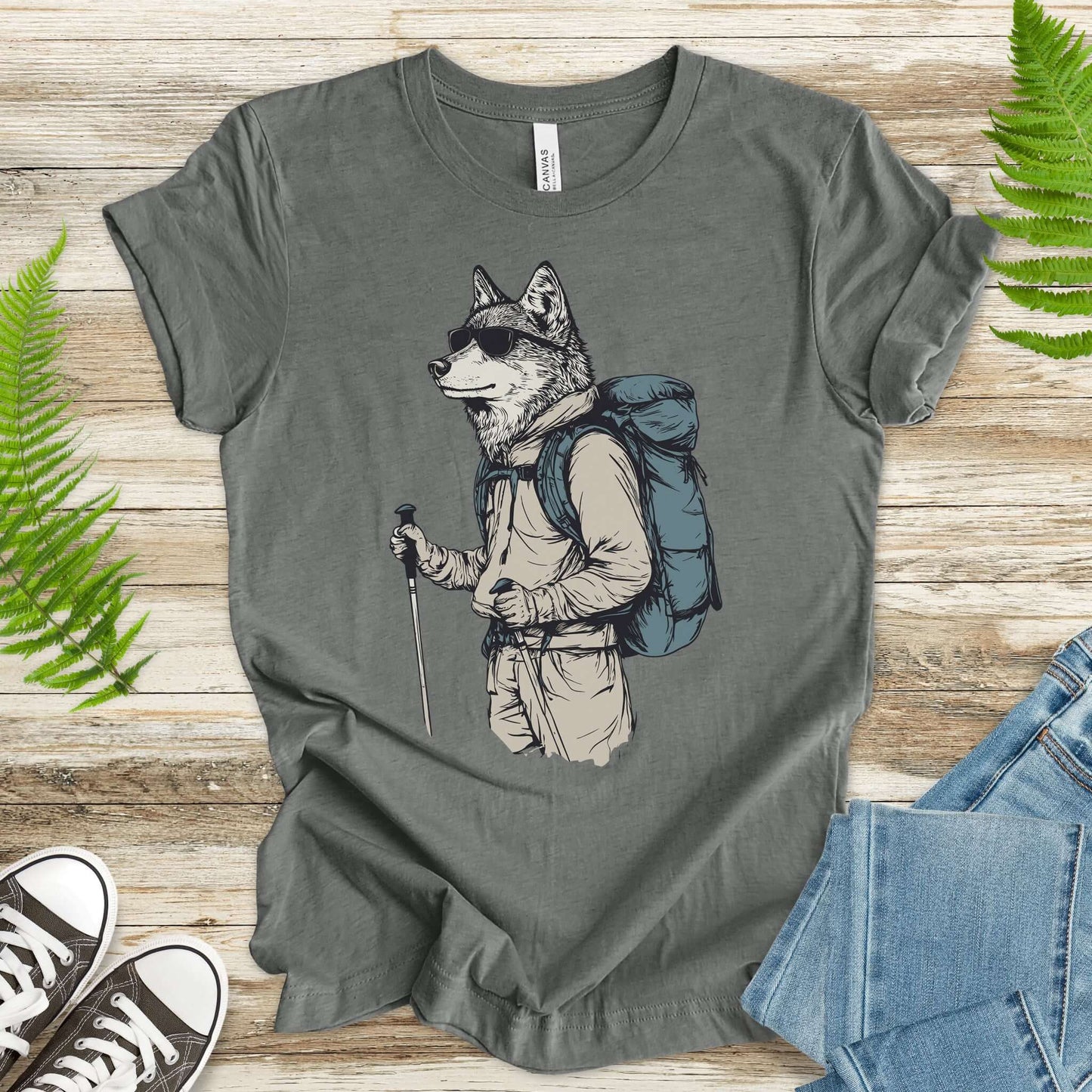 Adventurer Wolf Hiking T-Shirt