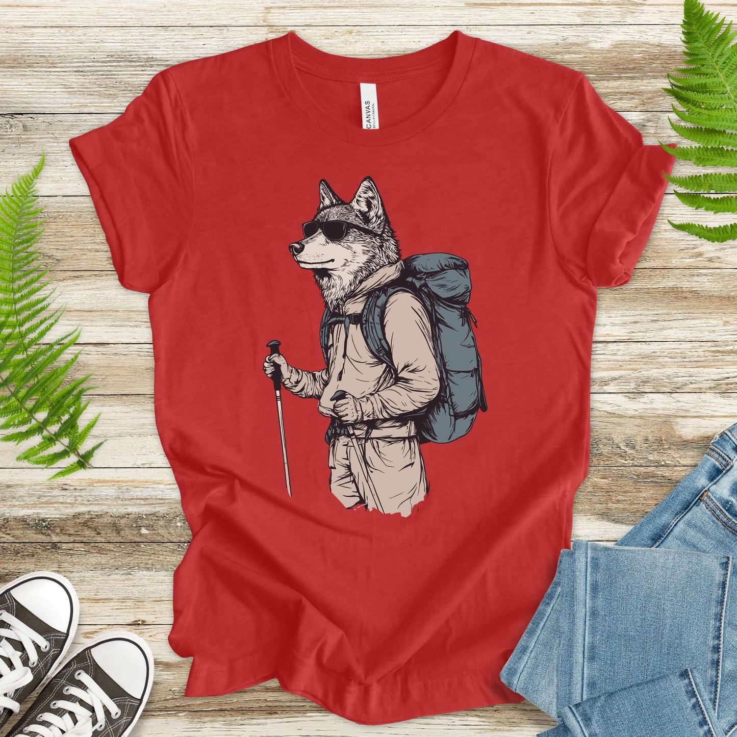Adventurer Wolf Hiking T-Shirt