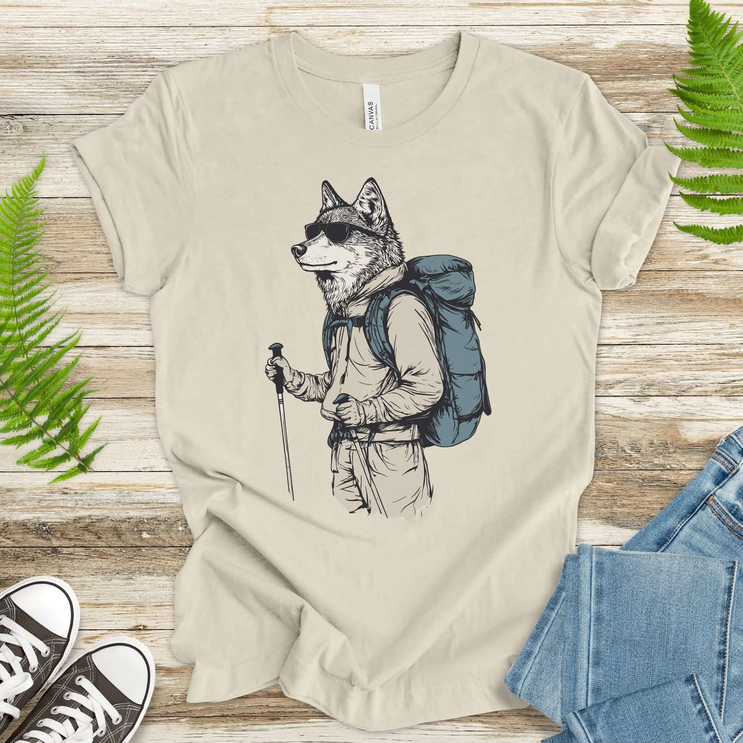 Adventurer Wolf Hiking T-Shirt