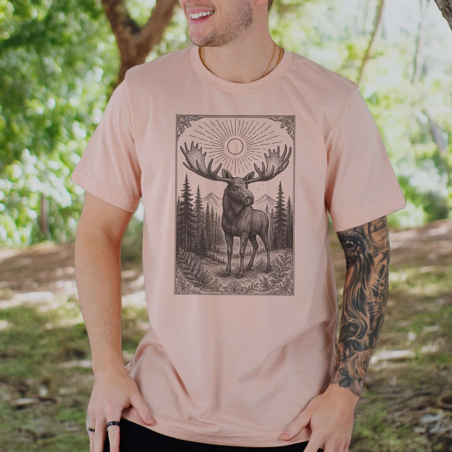Mystic Moose – Guardian of the Forest T-Shirt
