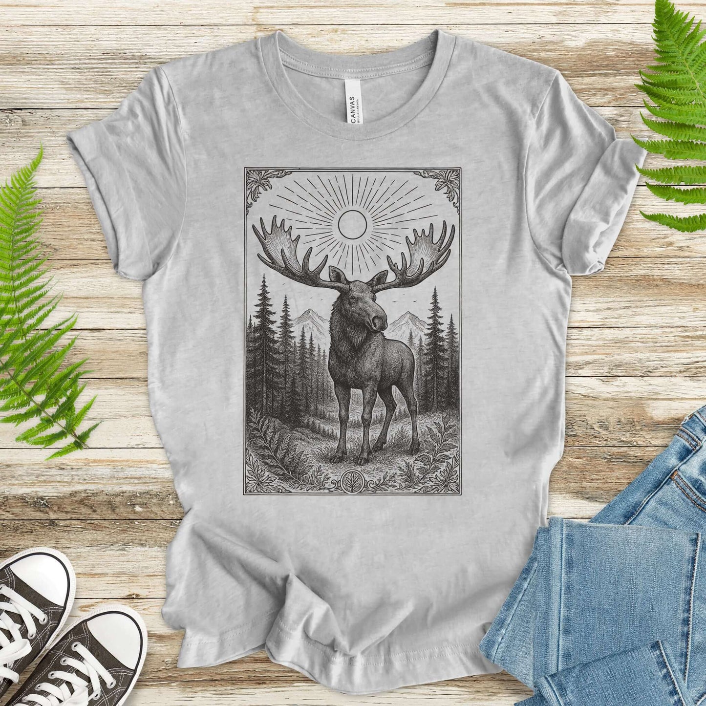 Mystic Moose – Guardian of the Forest T-Shirt