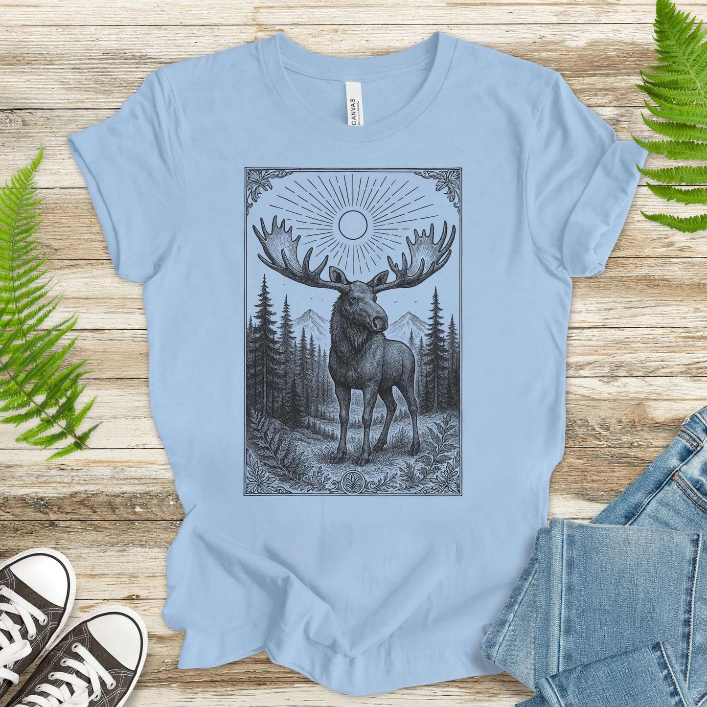 Mystic Moose – Guardian of the Forest T-Shirt