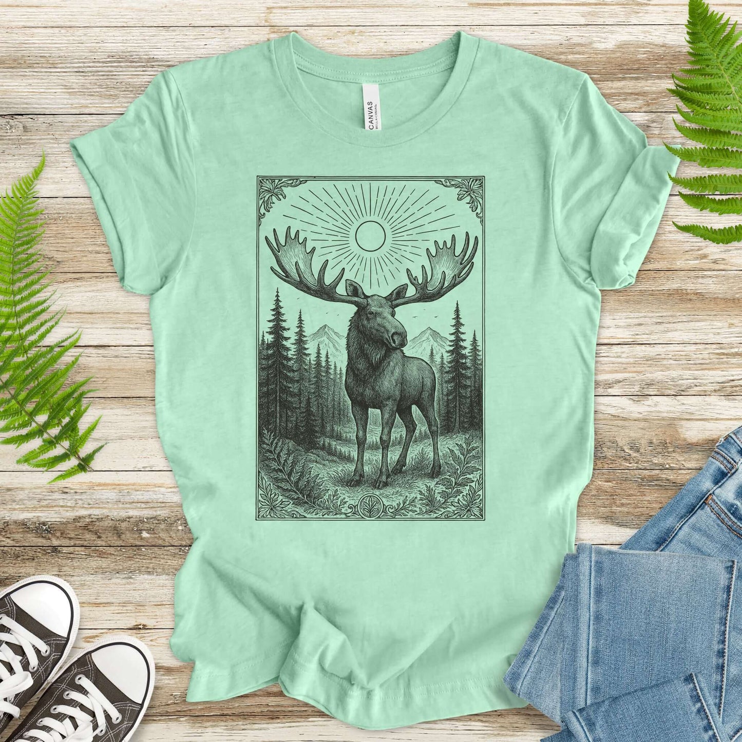 Mystic Moose – Guardian of the Forest T-Shirt