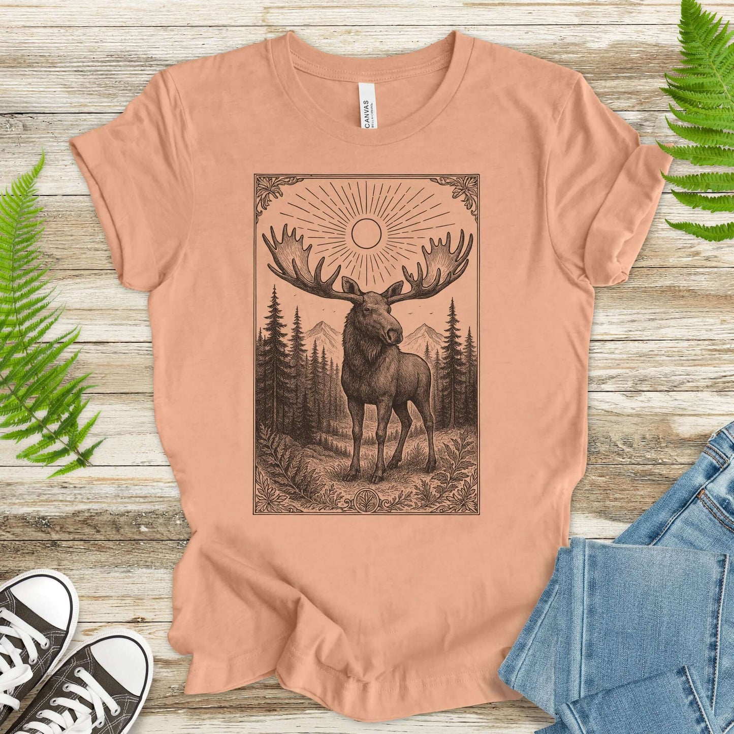 Mystic Moose – Guardian of the Forest T-Shirt