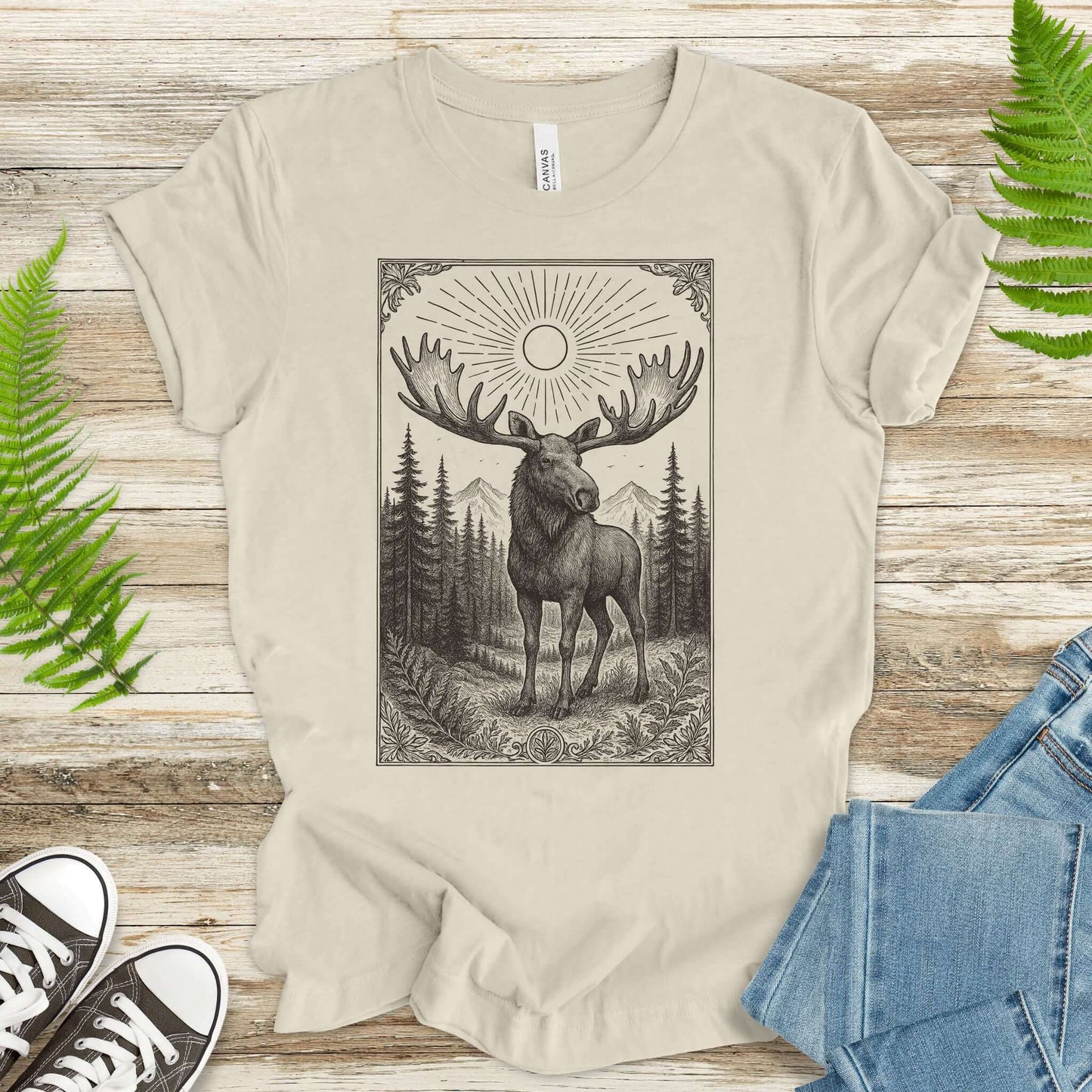 Mystic Moose – Guardian of the Forest T-Shirt