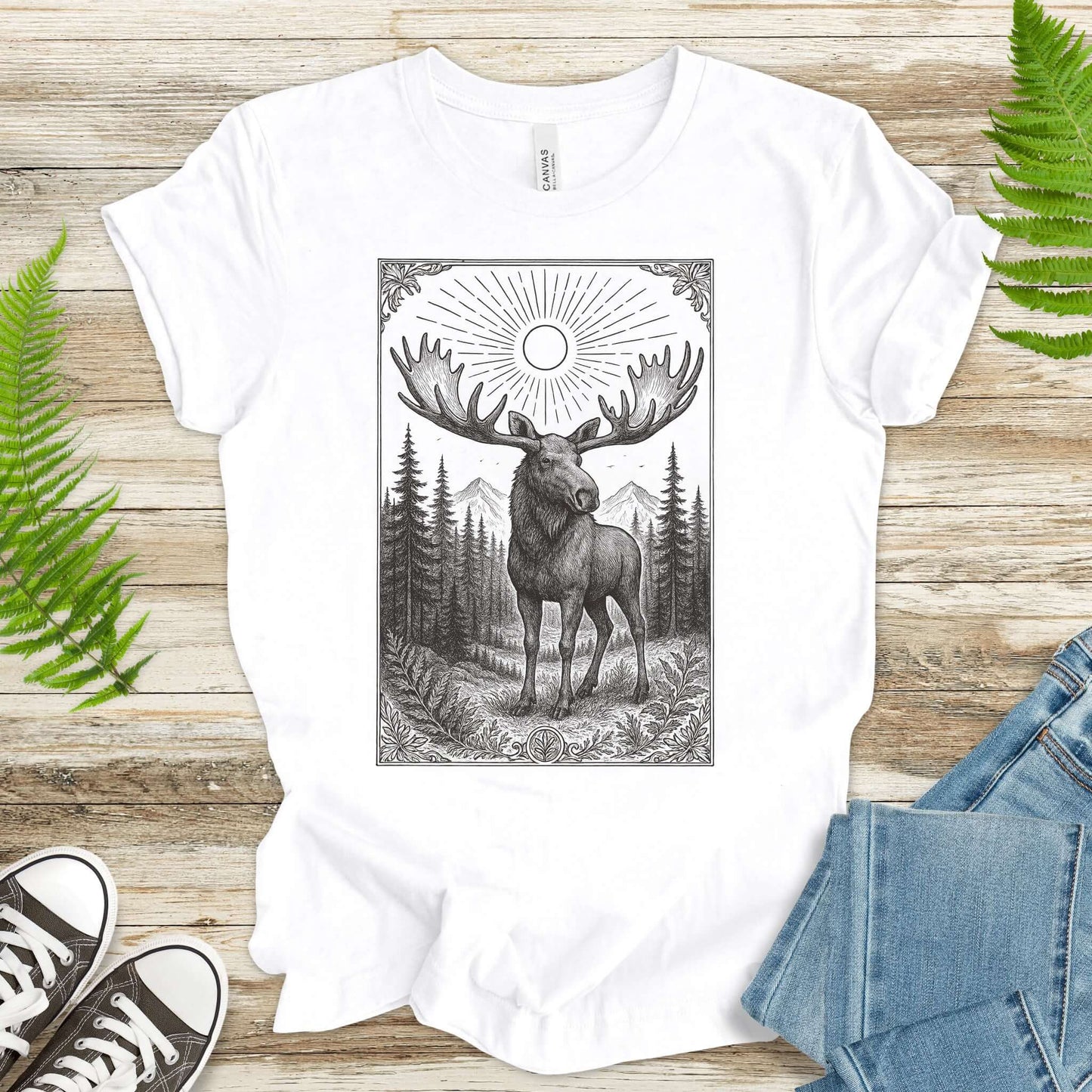 Mystic Moose – Guardian of the Forest T-Shirt