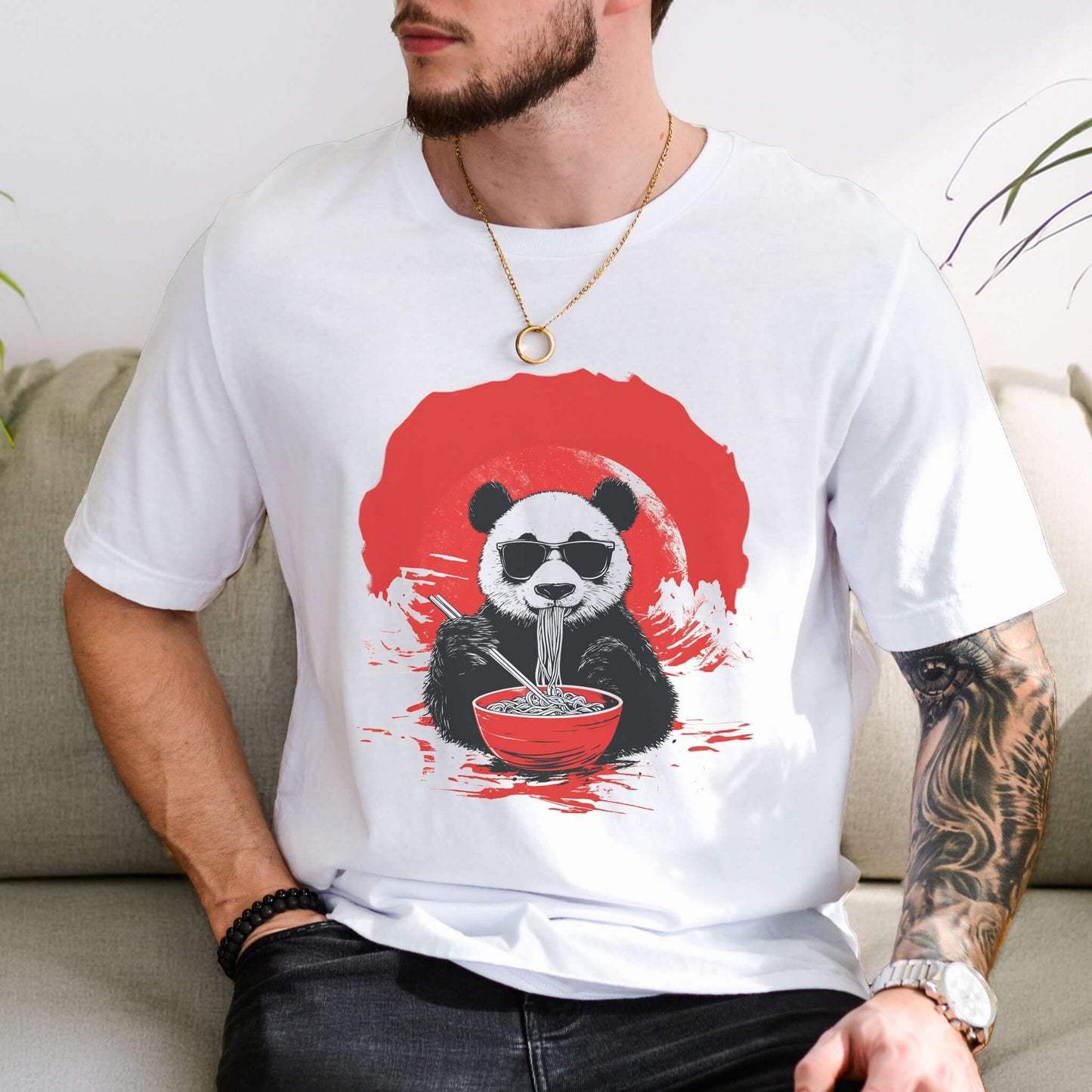 Panda Ramen Master Shirt – Japanese Style Noodle Lover T-Shirt