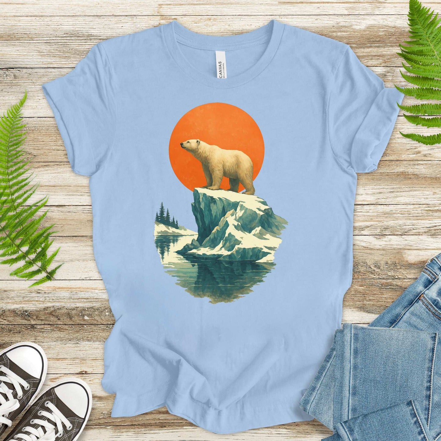 Vintage Polar Bear T-Shirt – Japanese Style Arctic Nature Tee