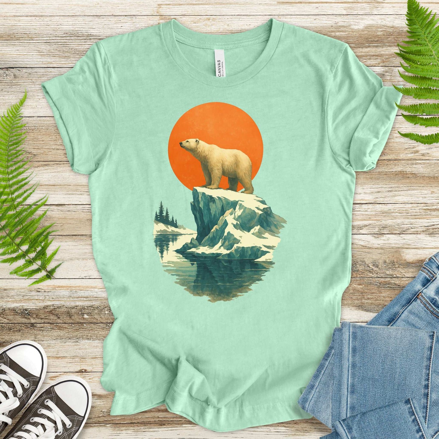 Vintage Polar Bear T-Shirt – Japanese Style Arctic Nature Tee