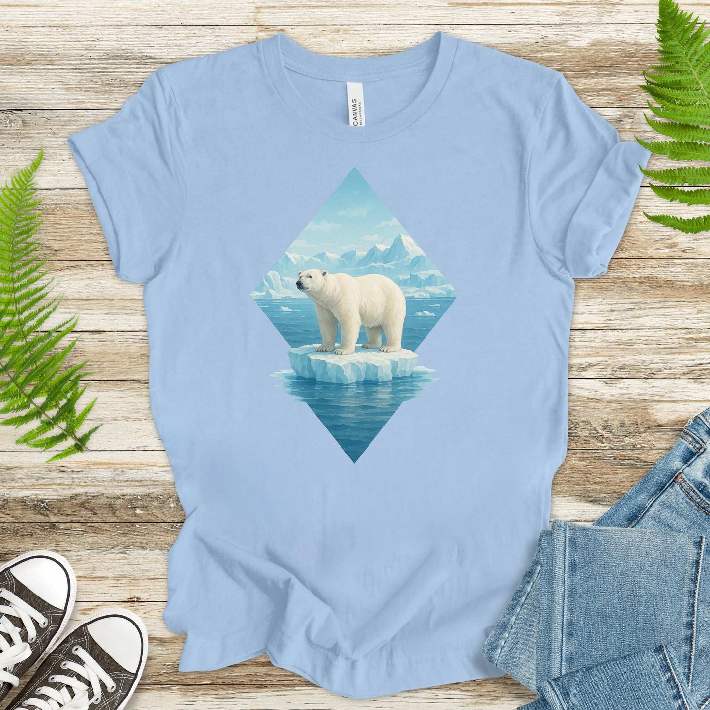 Polar Bear Arctic T-Shirt – Majestic Winter Wildlife Vintage Tee