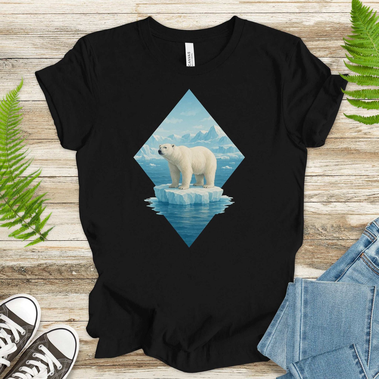Polar Bear Arctic T-Shirt – Majestic Winter Wildlife Vintage Tee