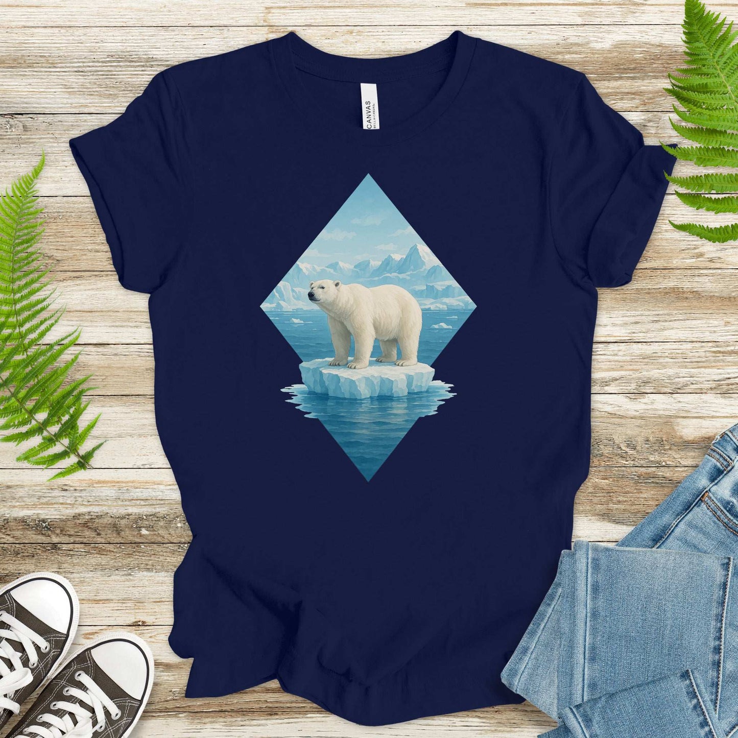Polar Bear Arctic T-Shirt – Majestic Winter Wildlife Vintage Tee