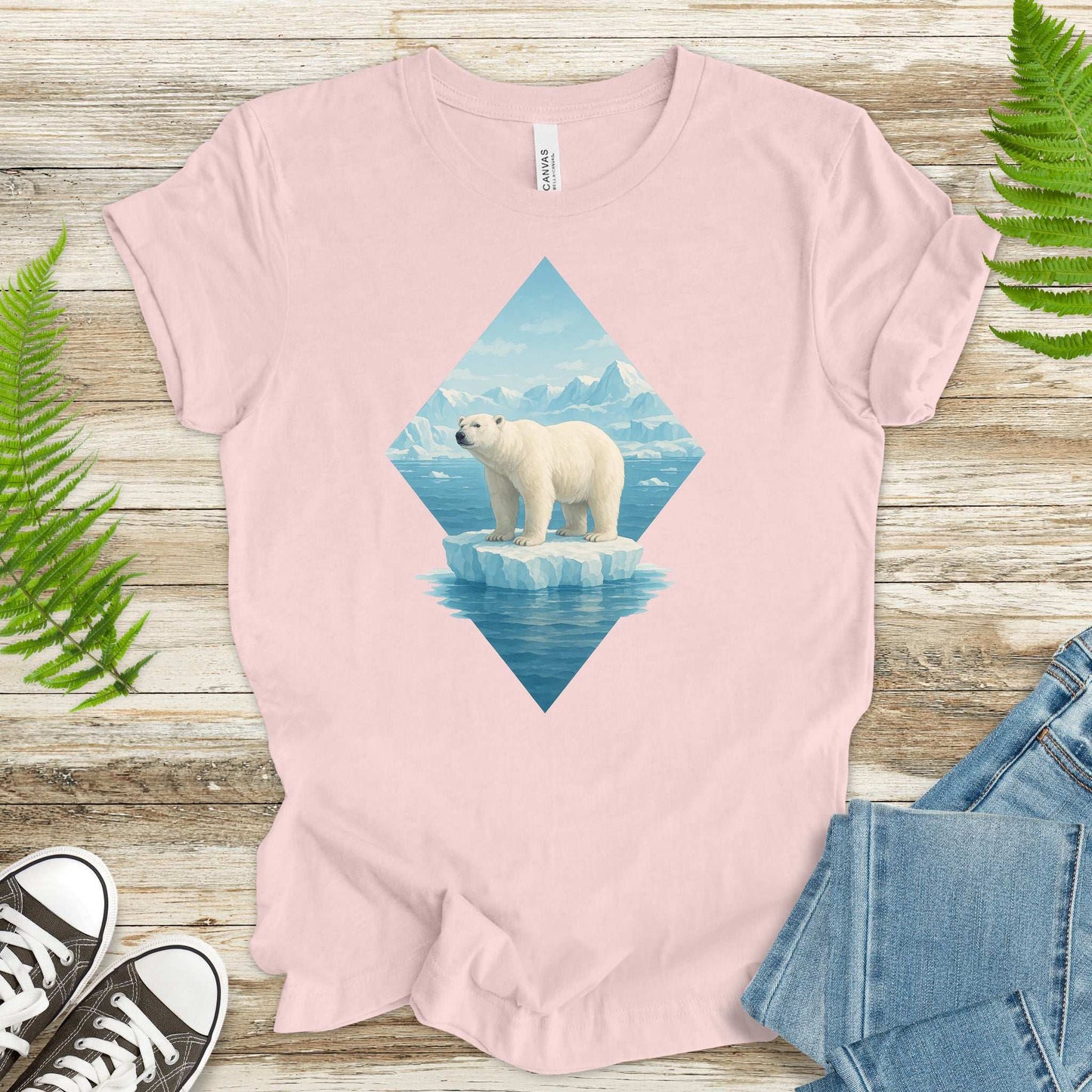 Polar Bear Arctic T-Shirt – Majestic Winter Wildlife Vintage Tee