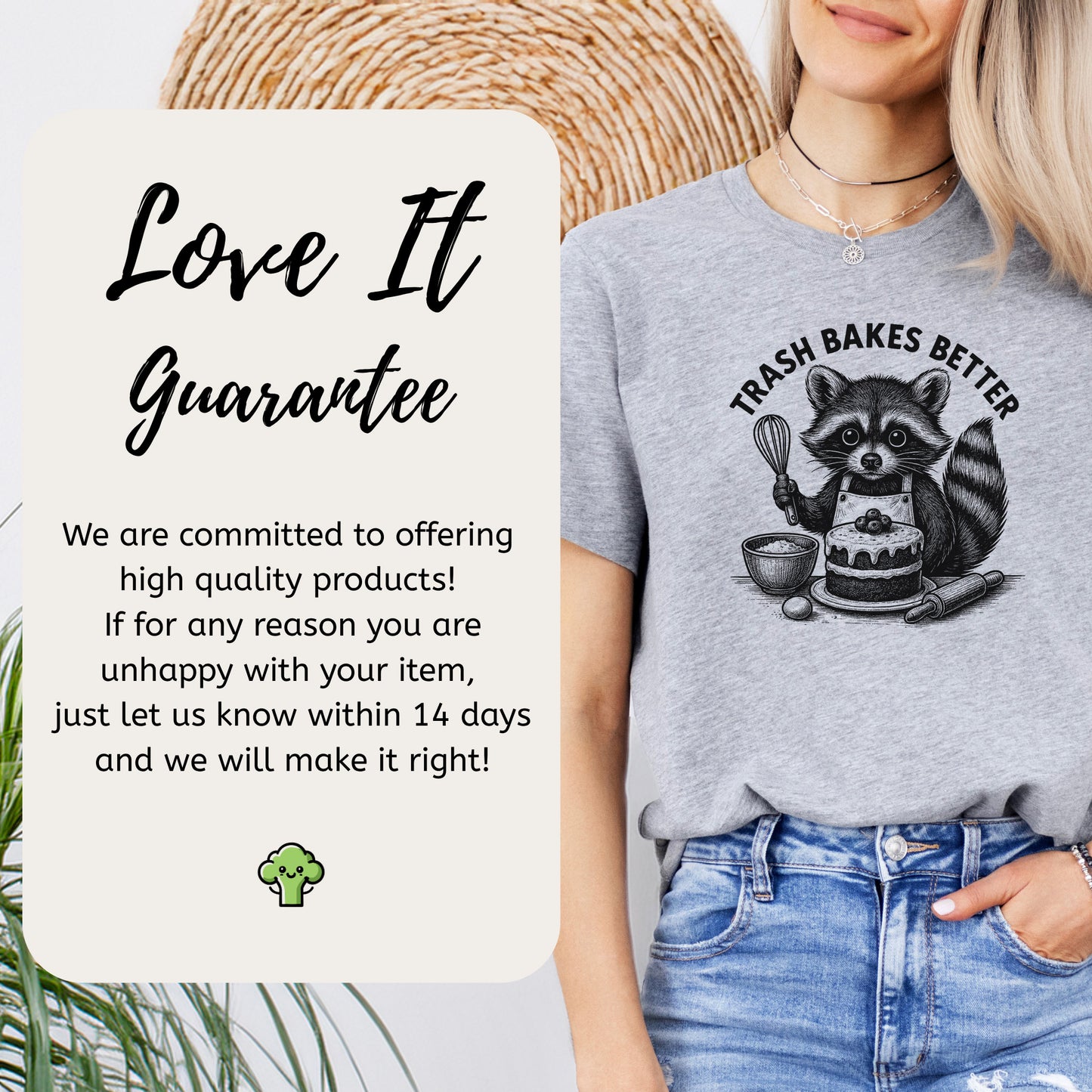 Raccoon Trash Bakes Better Cute T-Shirt
