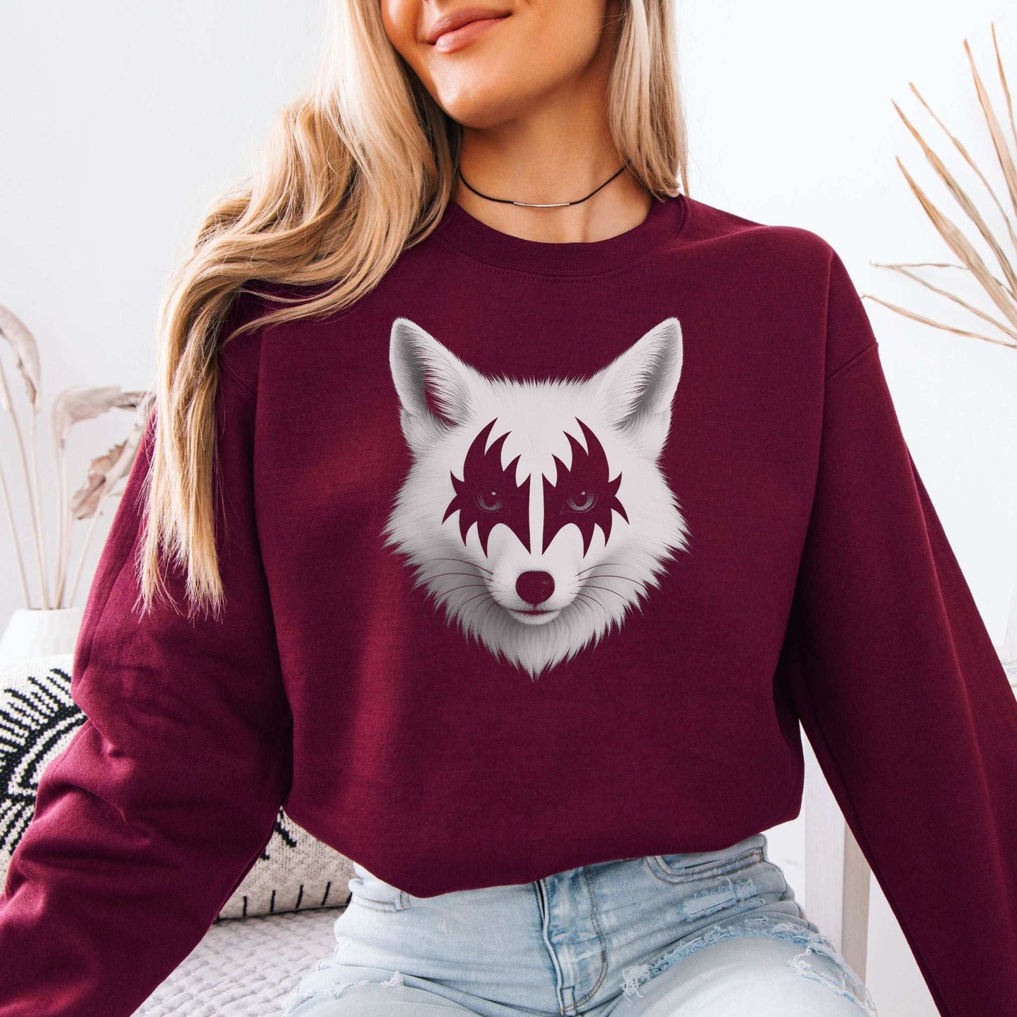 Rock’n’Fox Sweatshirt – Gothic Metal Forest Vibes Power Look