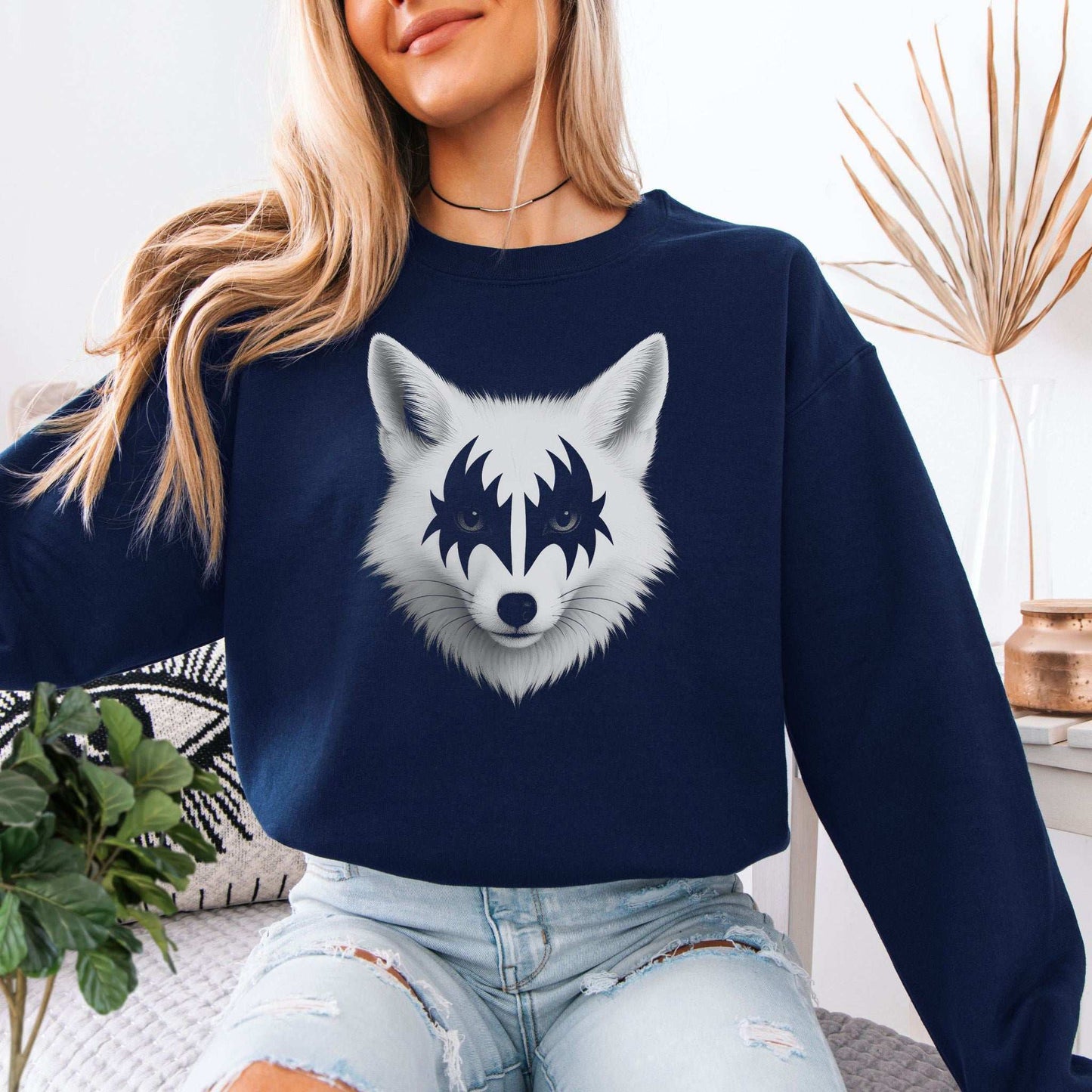 Rock’n’Fox Sweatshirt – Gothic Metal Forest Vibes Power Look