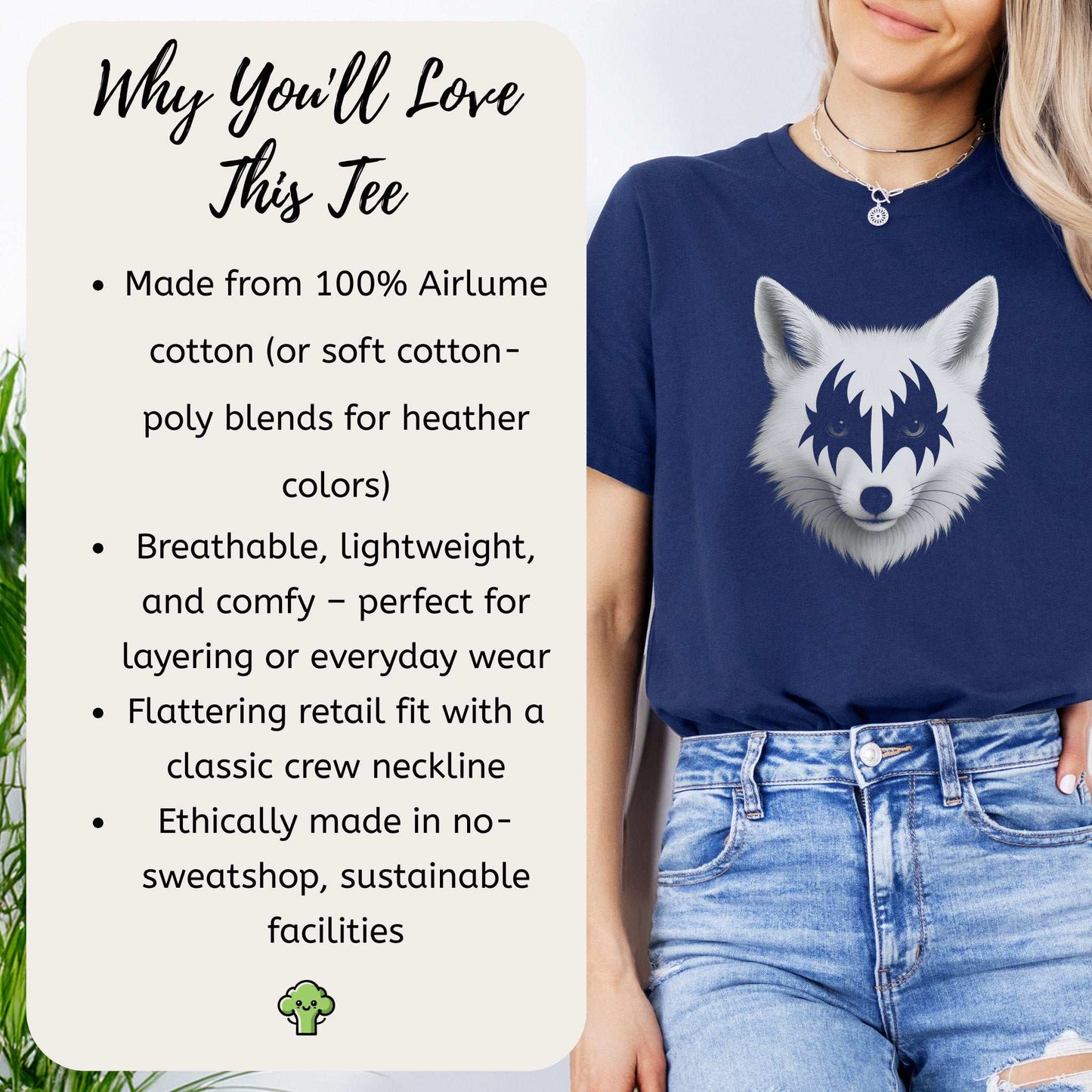 Rock’n’Fox T-Shirt – Gothic Metal Forest Vibes Tee