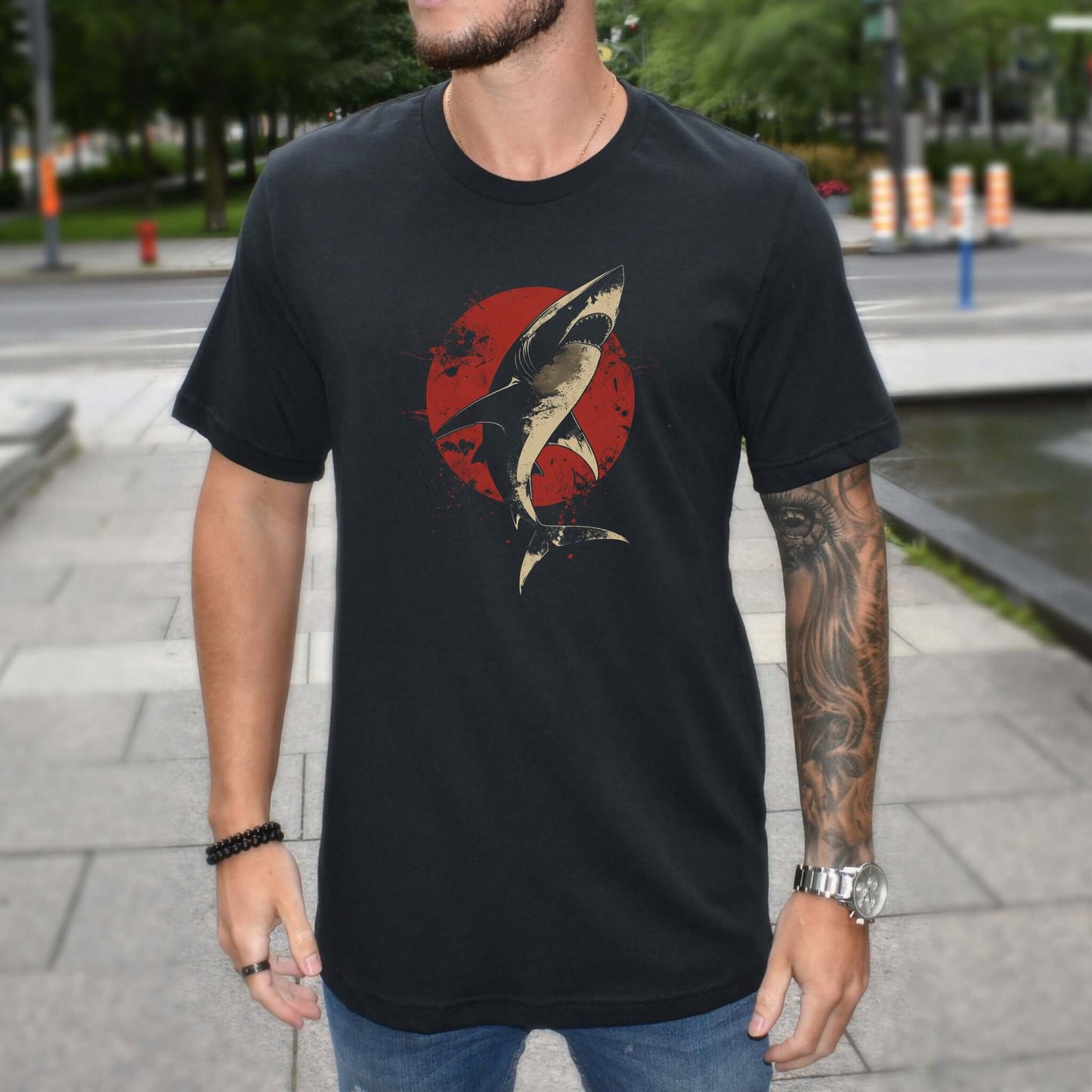 Shark T-Shirt – Japanese Style Ocean Graphic Tee