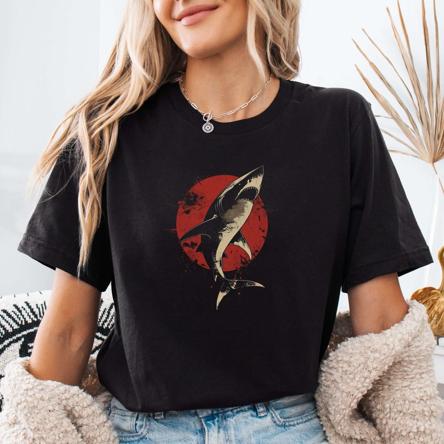 Shark T-Shirt – Japanese Style Ocean Graphic Tee