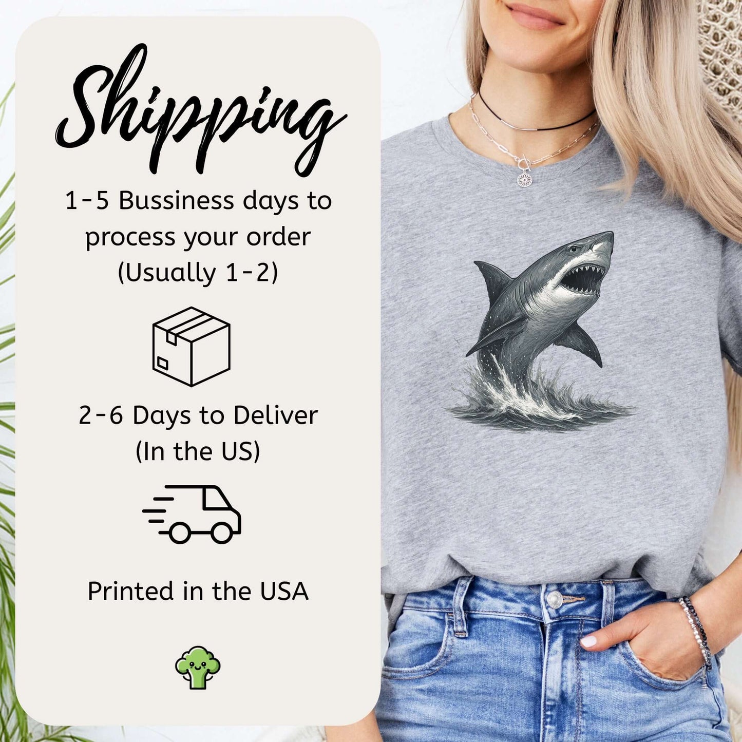Great White Shark T-Shirt – Bold Ocean Predator Tee for Shark Lovers
