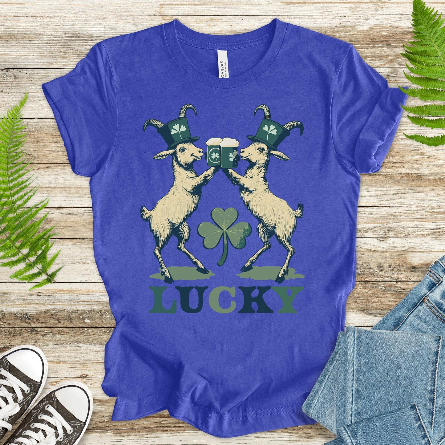 Shamrock & Roll: Goat Cheers St. Paddy’s T-Shirt - TShirtree