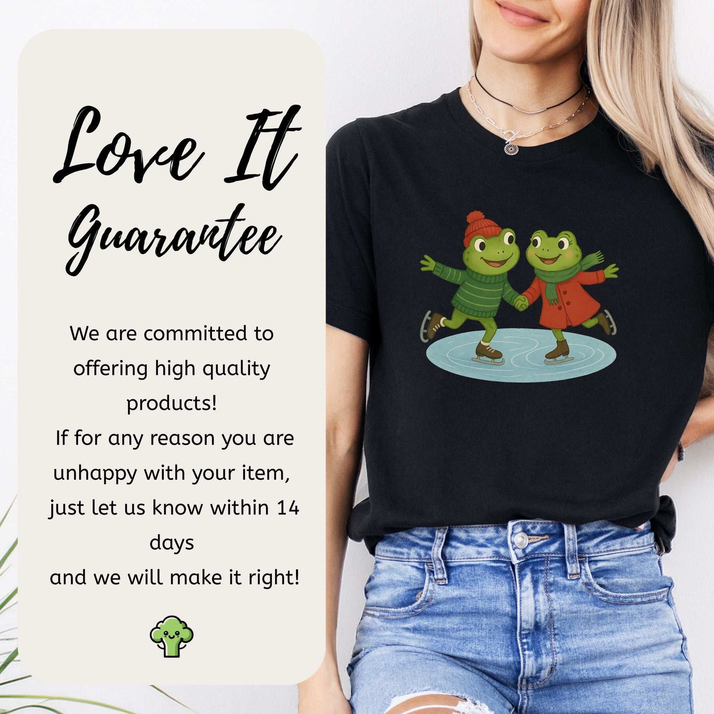 Skating Froggies T-Shirt – Cute Frog Ice Skating Winter Tee